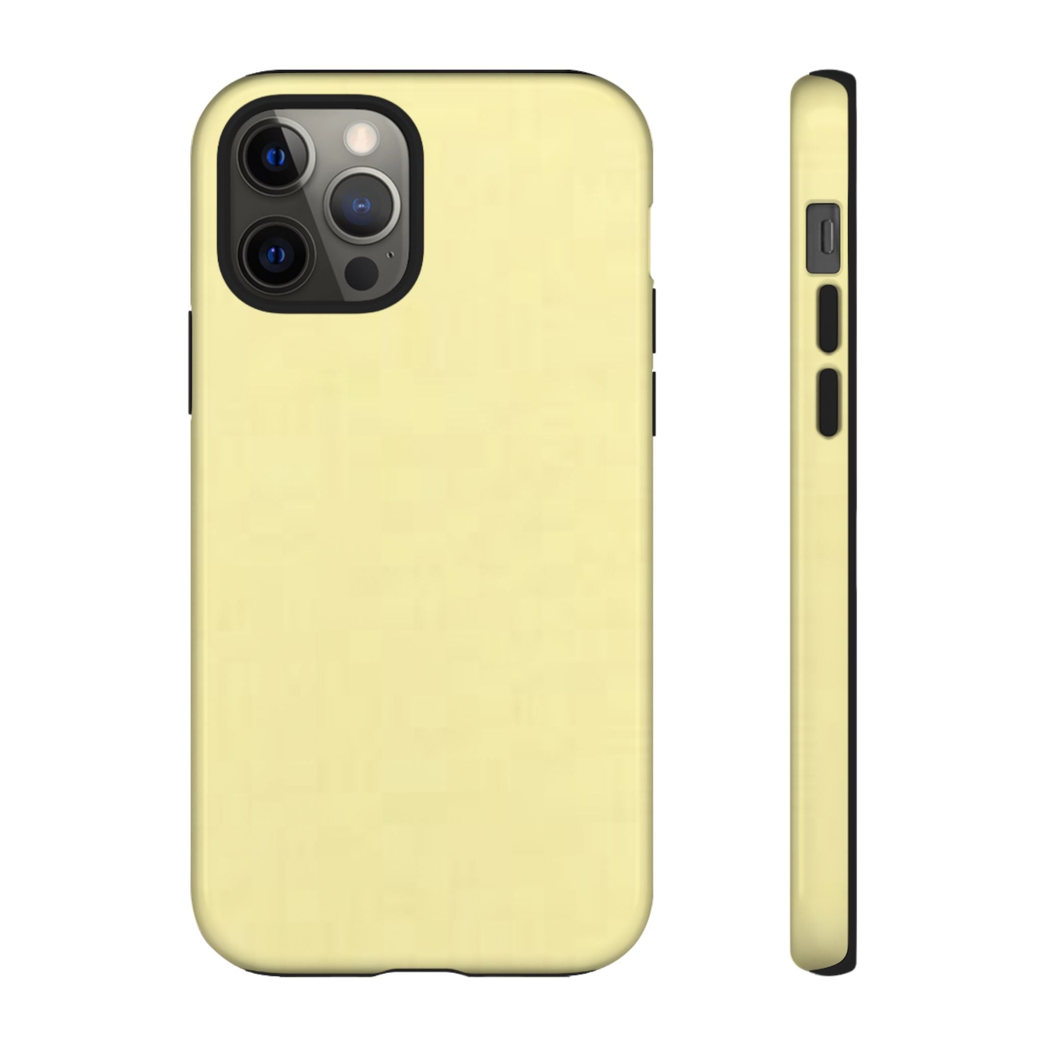 Pale Yellow Protective Phone Case