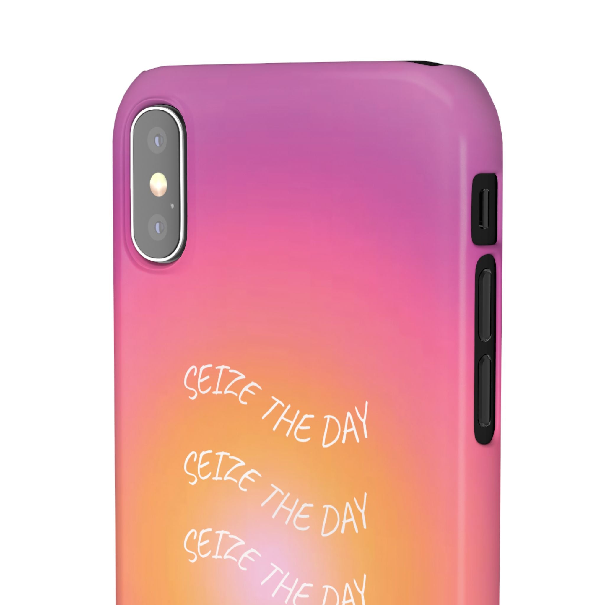 Carpe Diem Sunburst Gradient Snap Phone Case