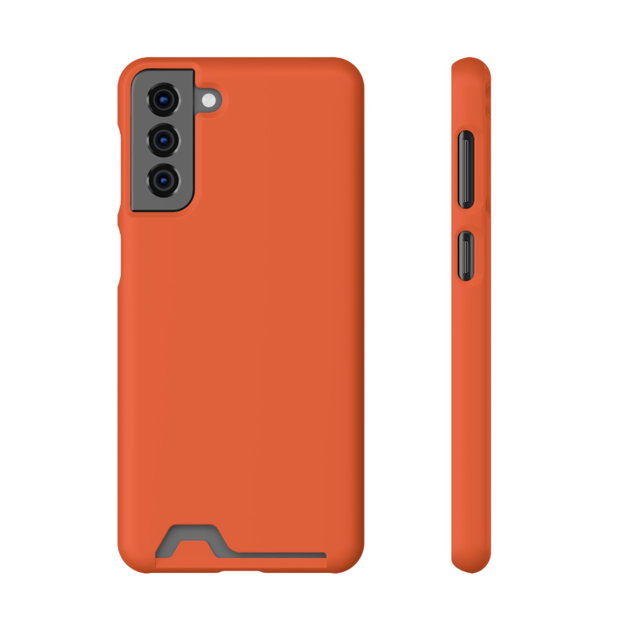 Orange Card-Holder Phone Case