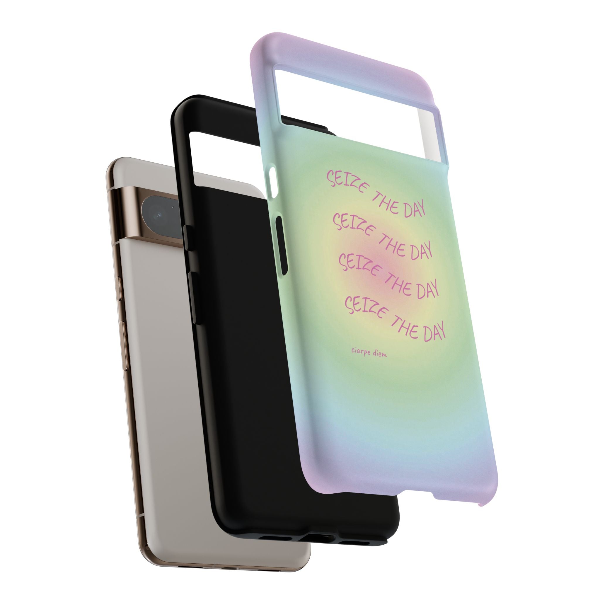 Bermuda Halo Seize The Day Pastel Gradient Tough Phone Case
