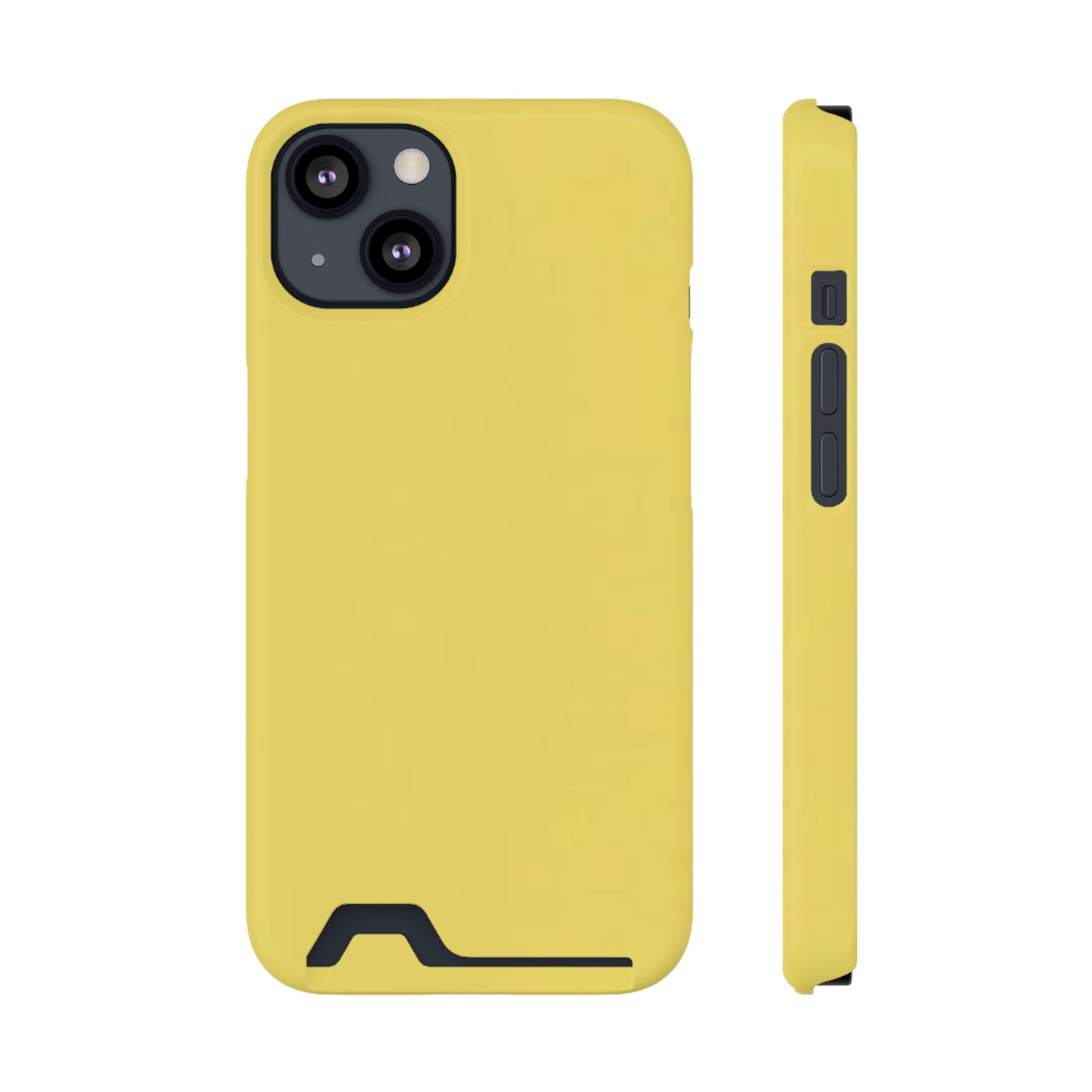 Yellow Card-Holder Phone Case