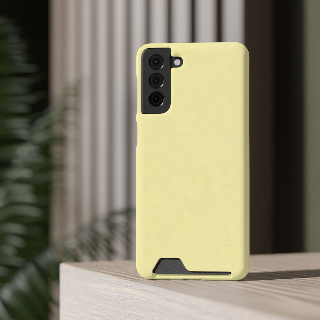 Pale Yellow Card-Holder Phone Case