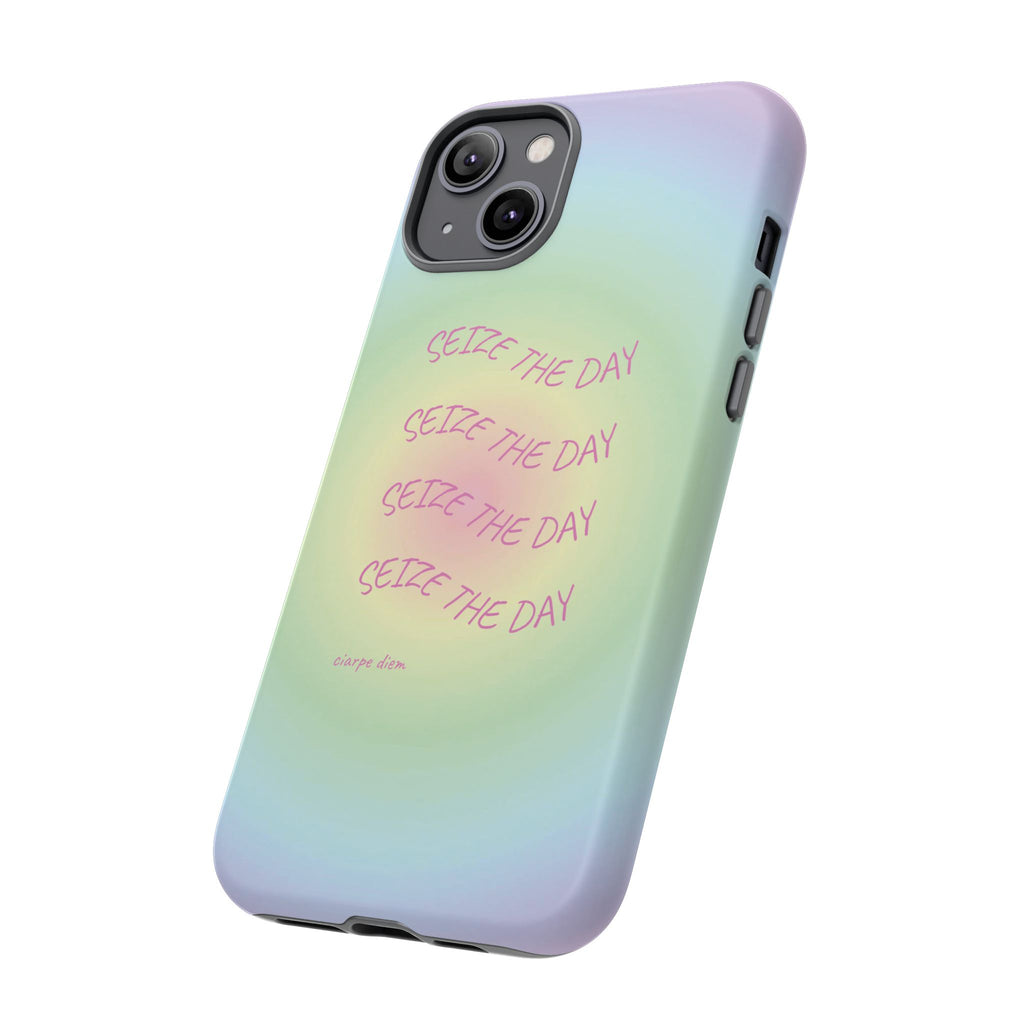 Bermuda Halo Seize The Day Pastel Gradient Tough Phone Case