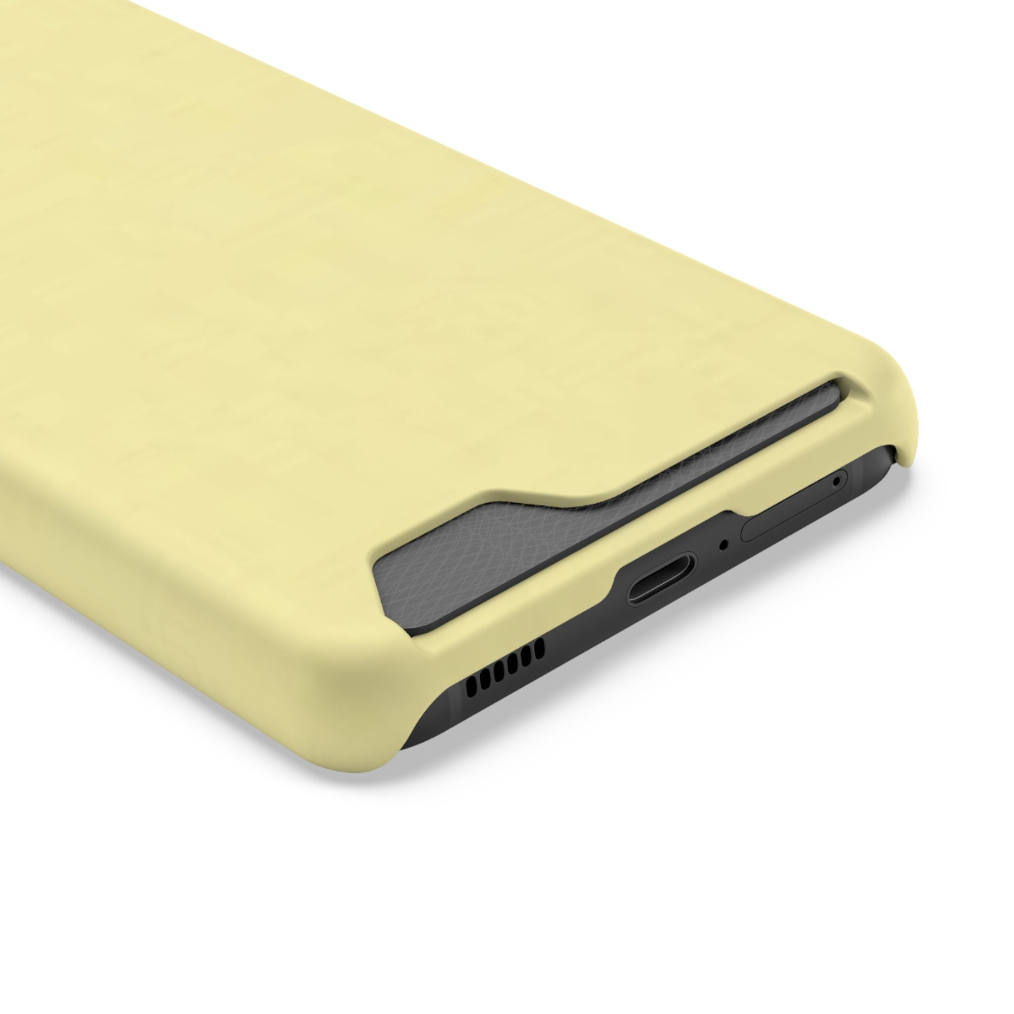 Pale Yellow Card-Holder Phone Case