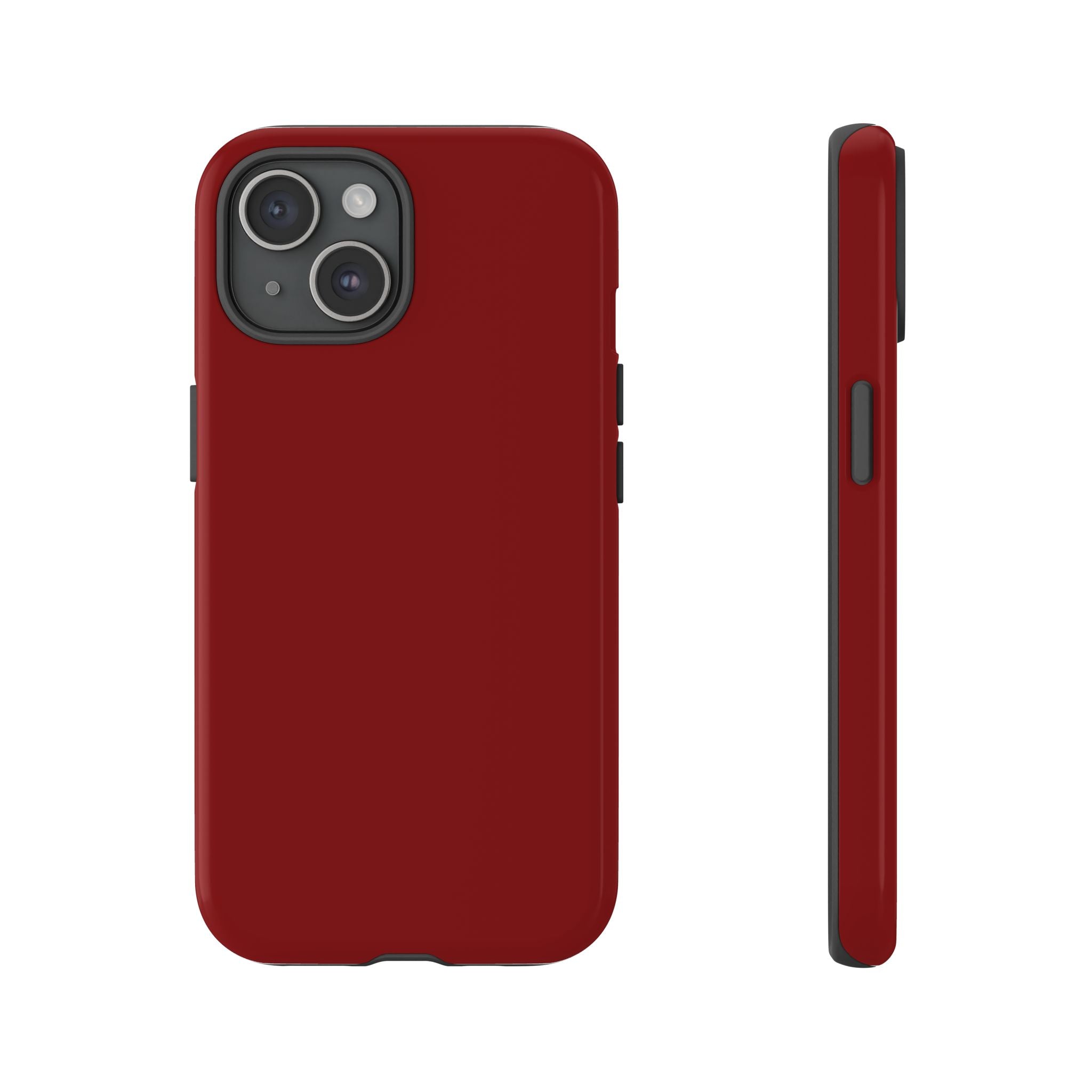 Dark Red Protective Phone Case