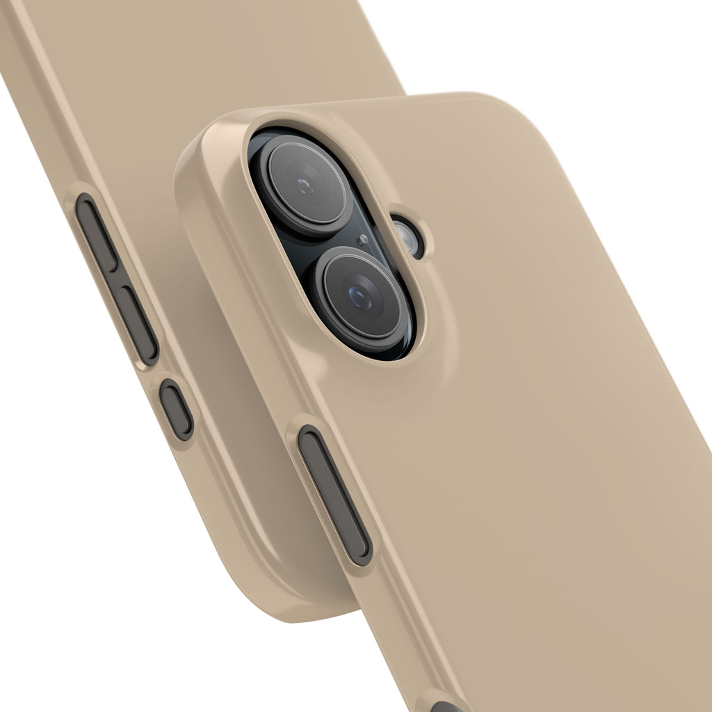 Beige Snap Phone Case
