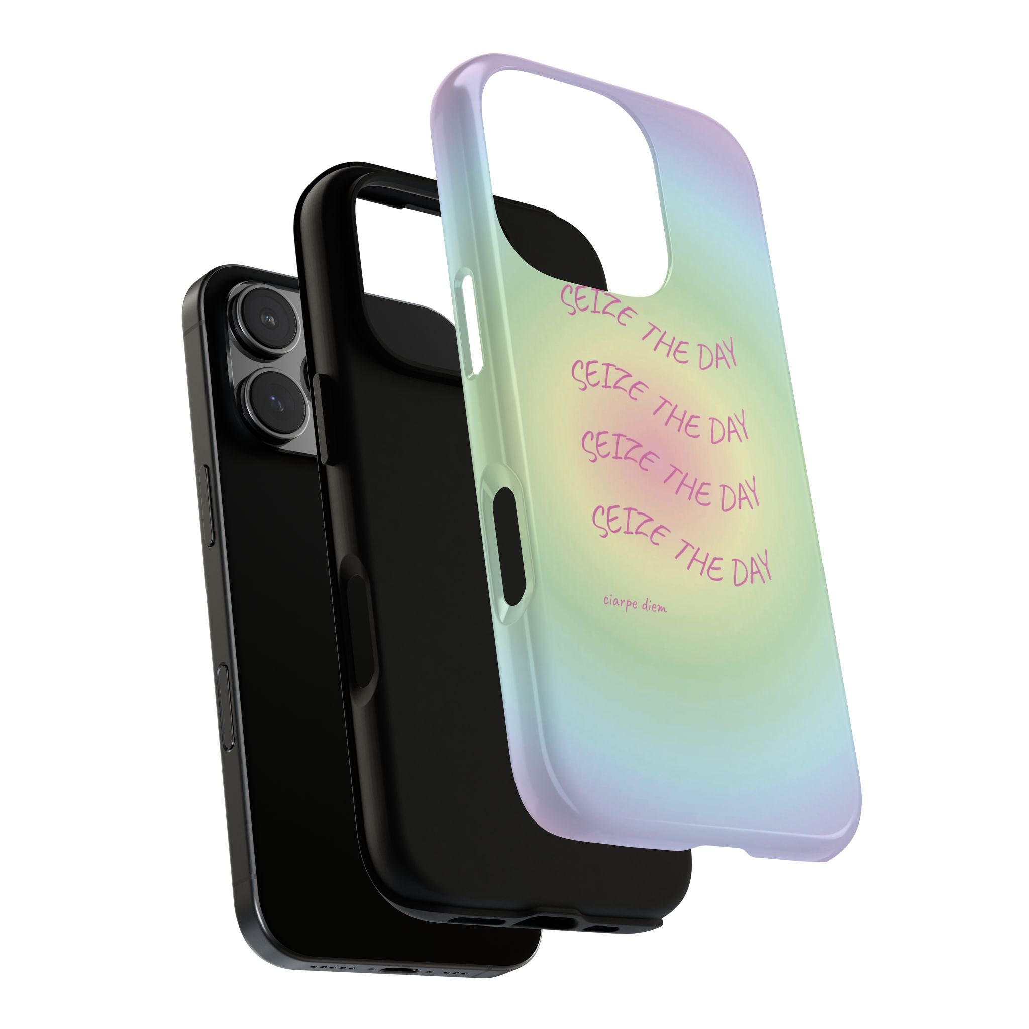 Bermuda Halo Seize The Day Pastel Gradient Tough Phone Case