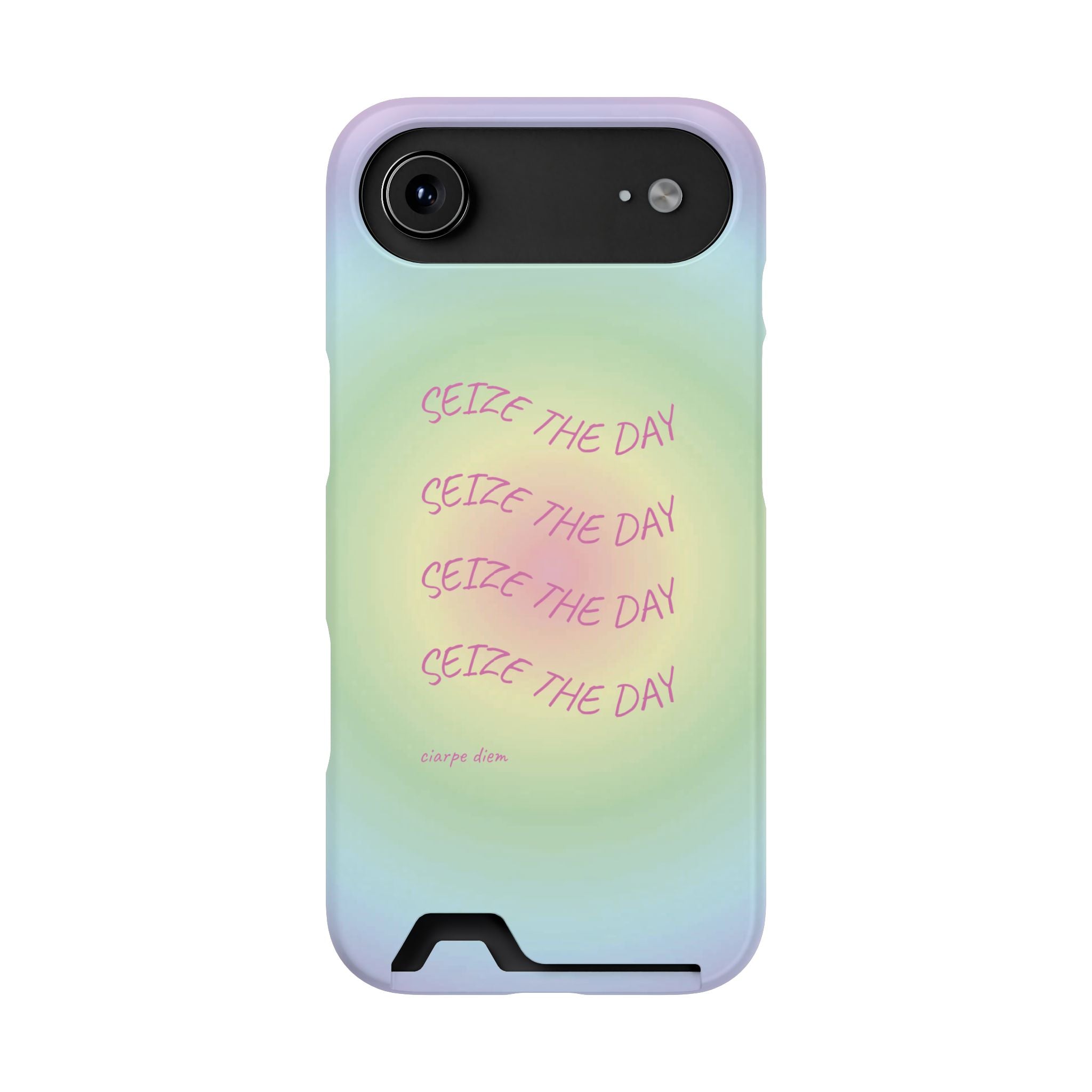 Bermuda Halo 'Seize The Day' Card Holder Phone Case