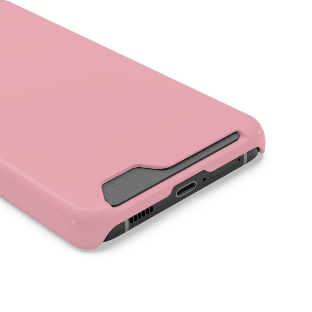 Pink Phone Case with Built-In Card Holder