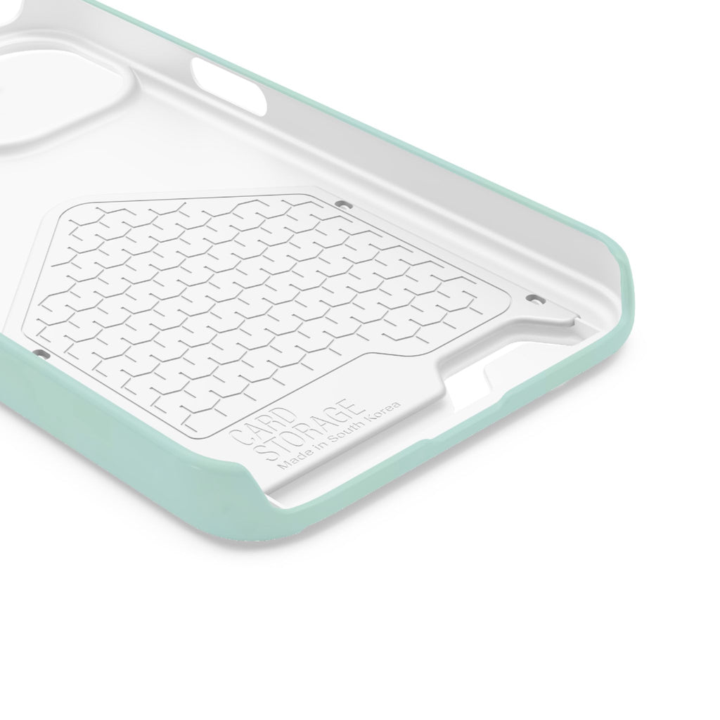 Light Mint Card Holder Phone Case