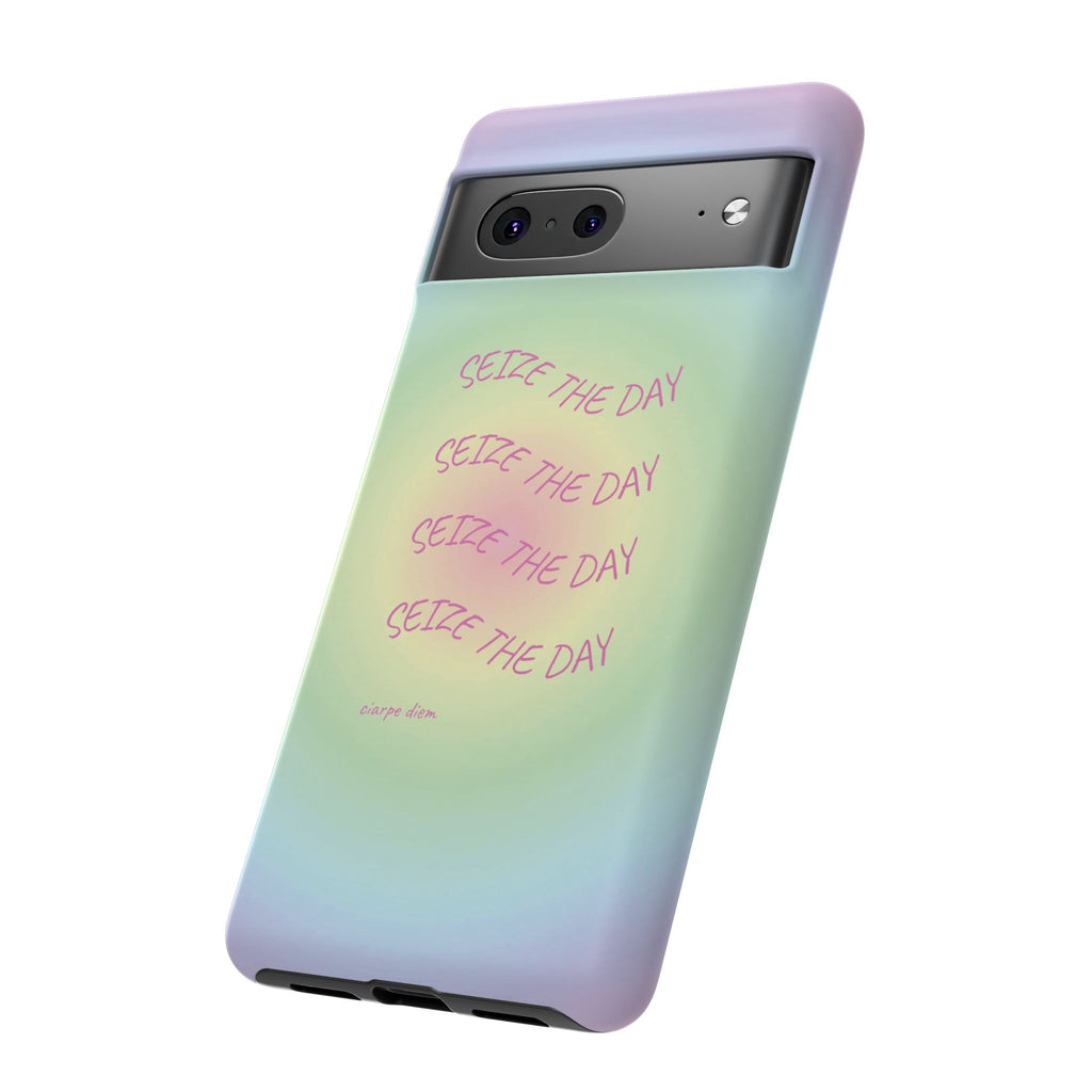 Bermuda Halo Seize The Day Pastel Gradient Tough Phone Case