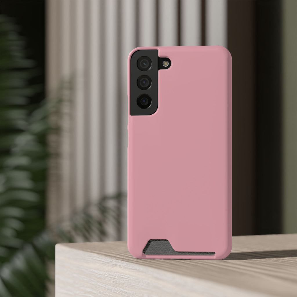 Pink Phone Case with Built-In Card Holder