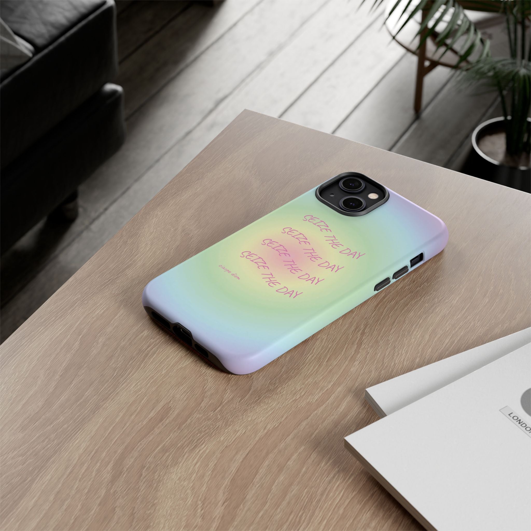 Bermuda Halo Seize The Day Pastel Gradient Tough Phone Case