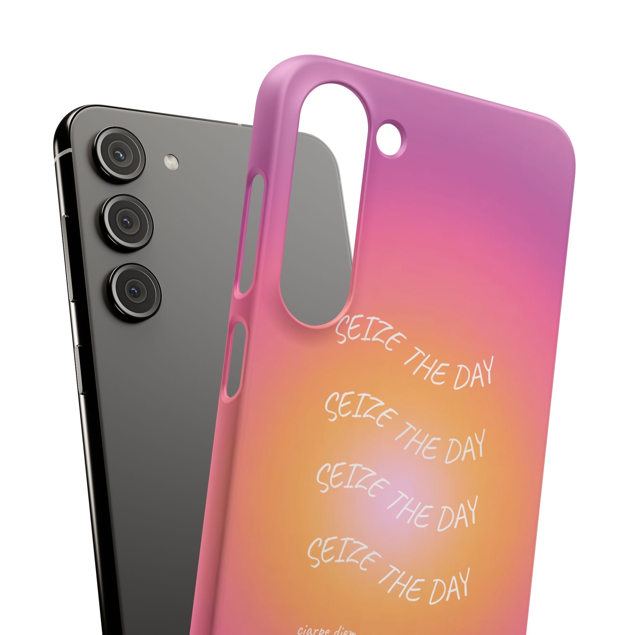 Carpe Diem Sunburst Gradient Snap Phone Case