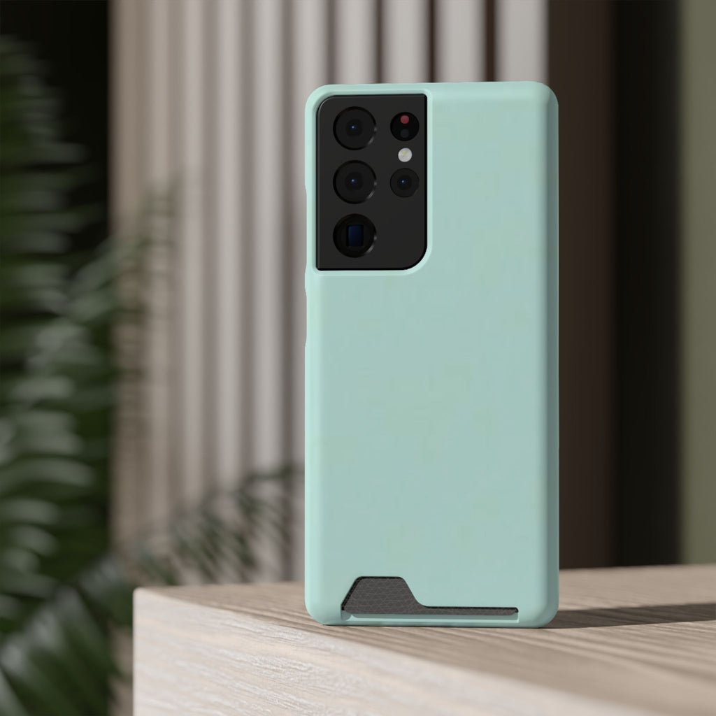 Light Mint Card Holder Phone Case