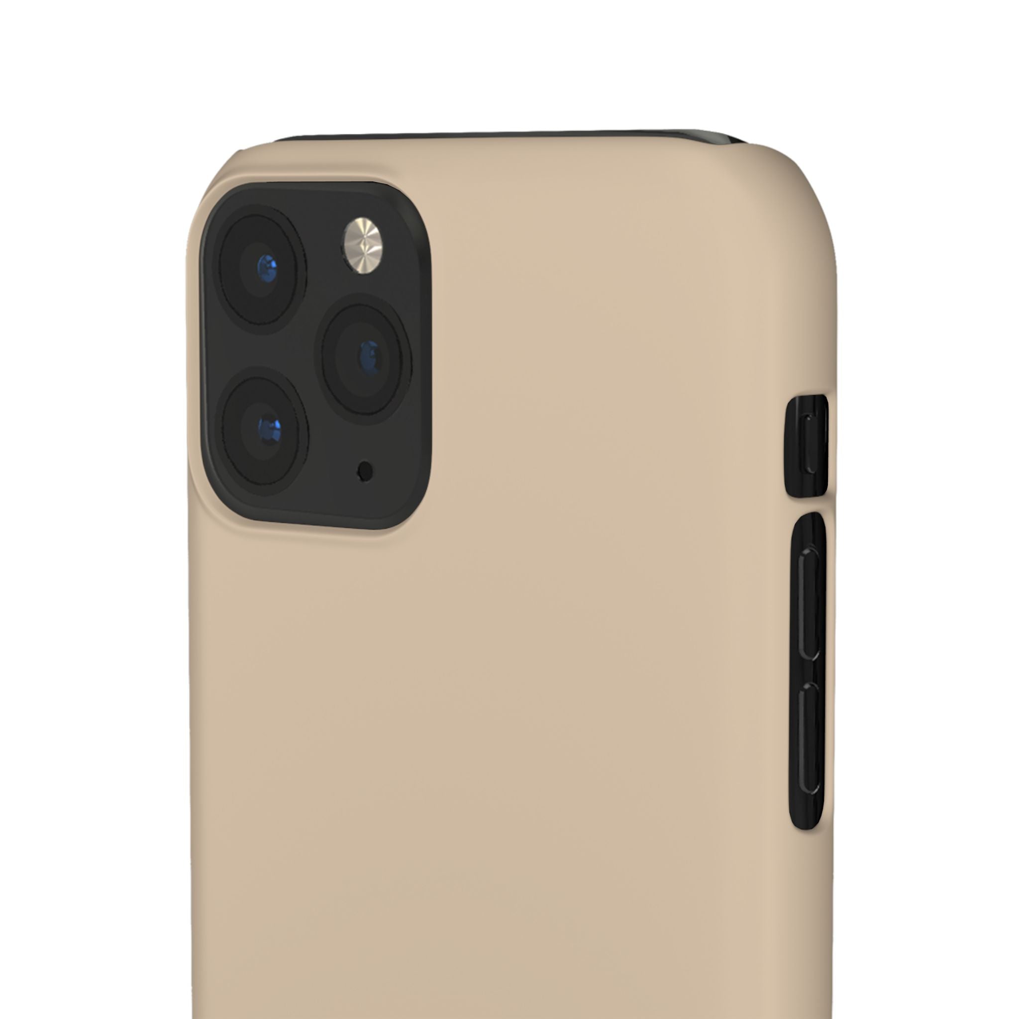 Beige Snap Phone Case