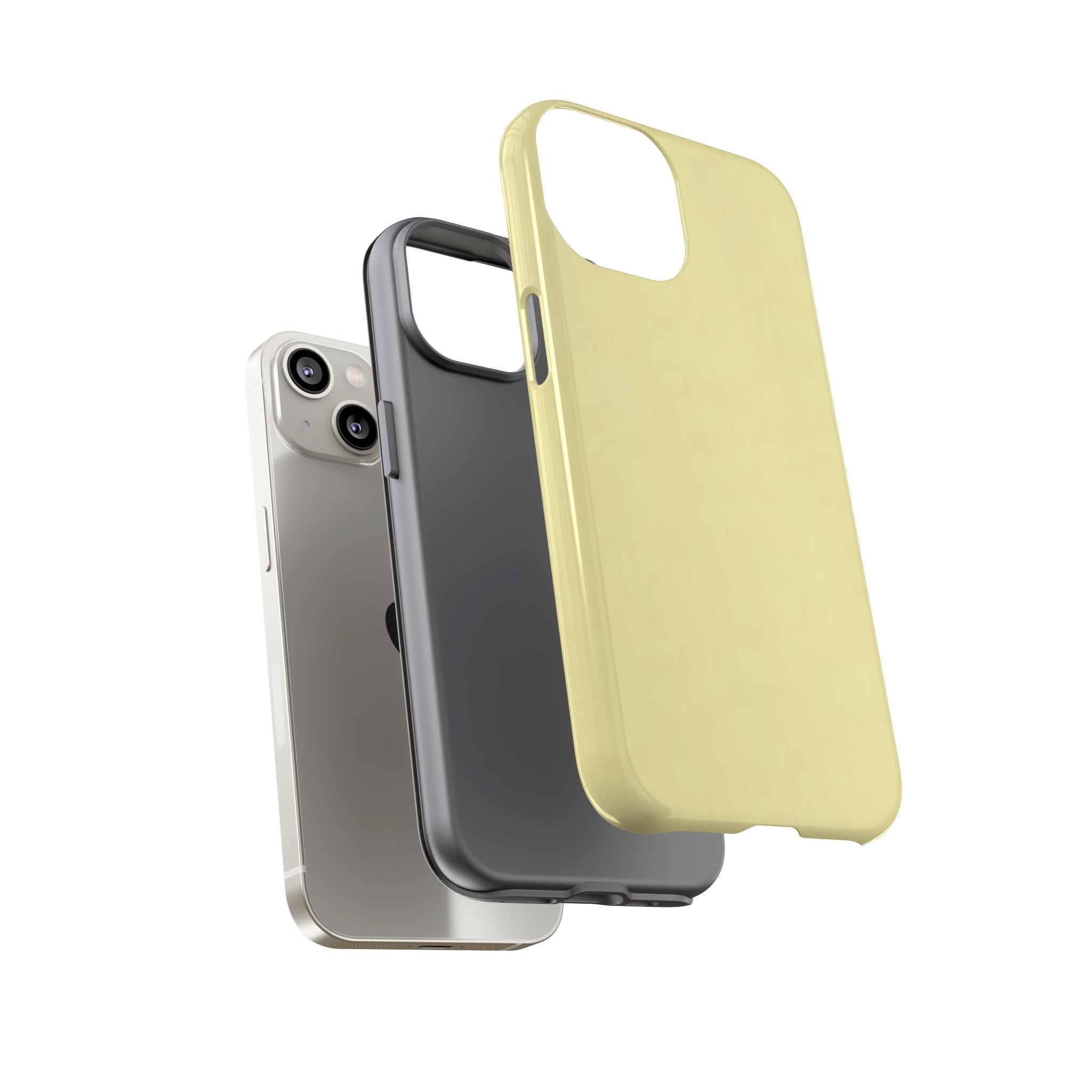 Pale Yellow Protective Phone Case