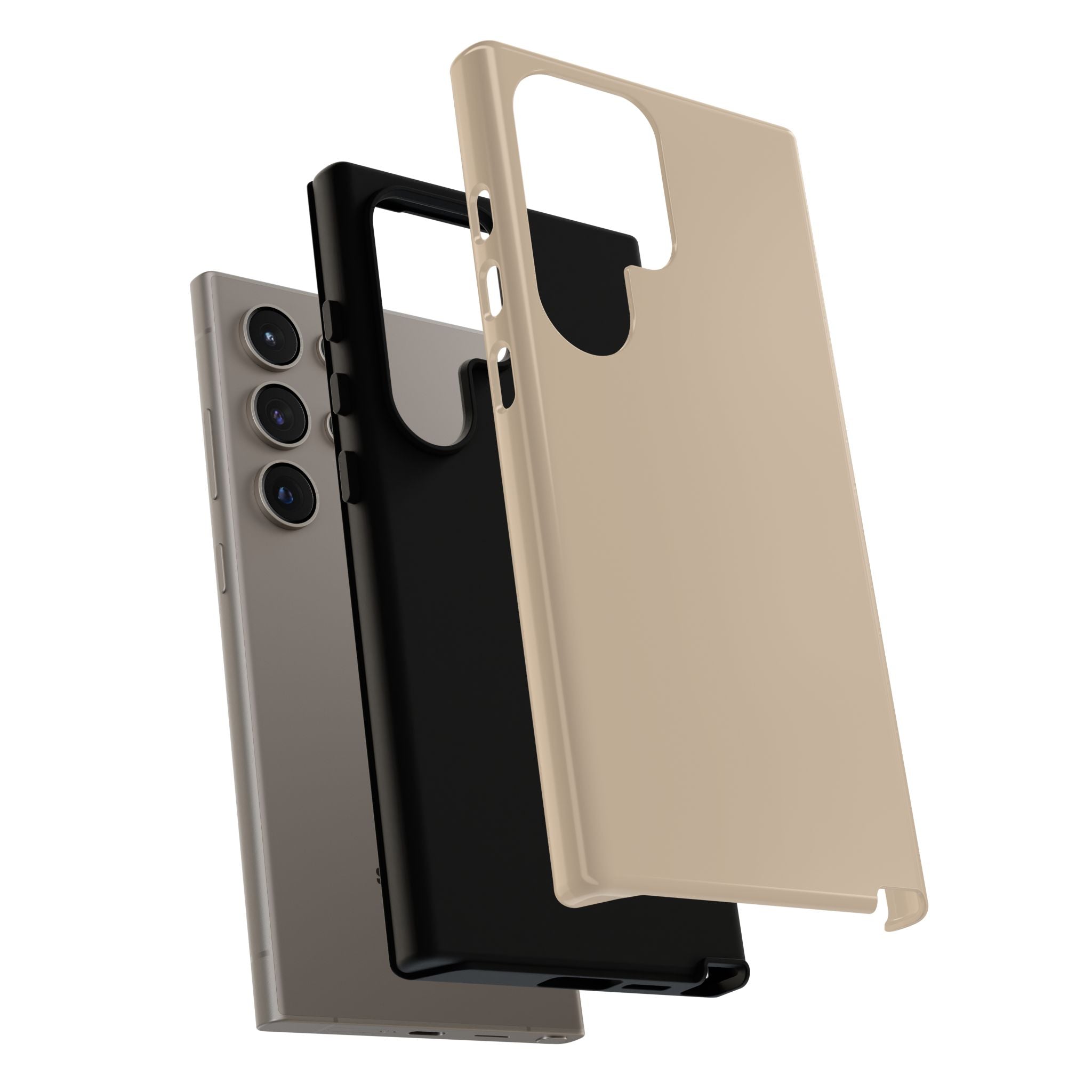 Beige Protective Phone Case