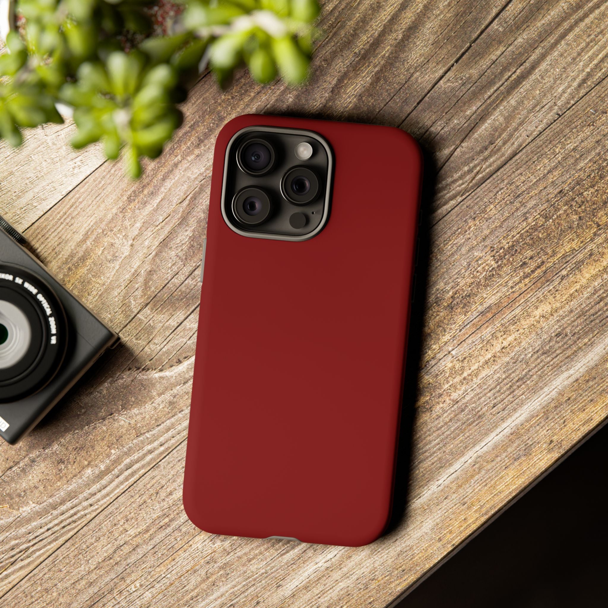 Dark Red Protective Phone Case