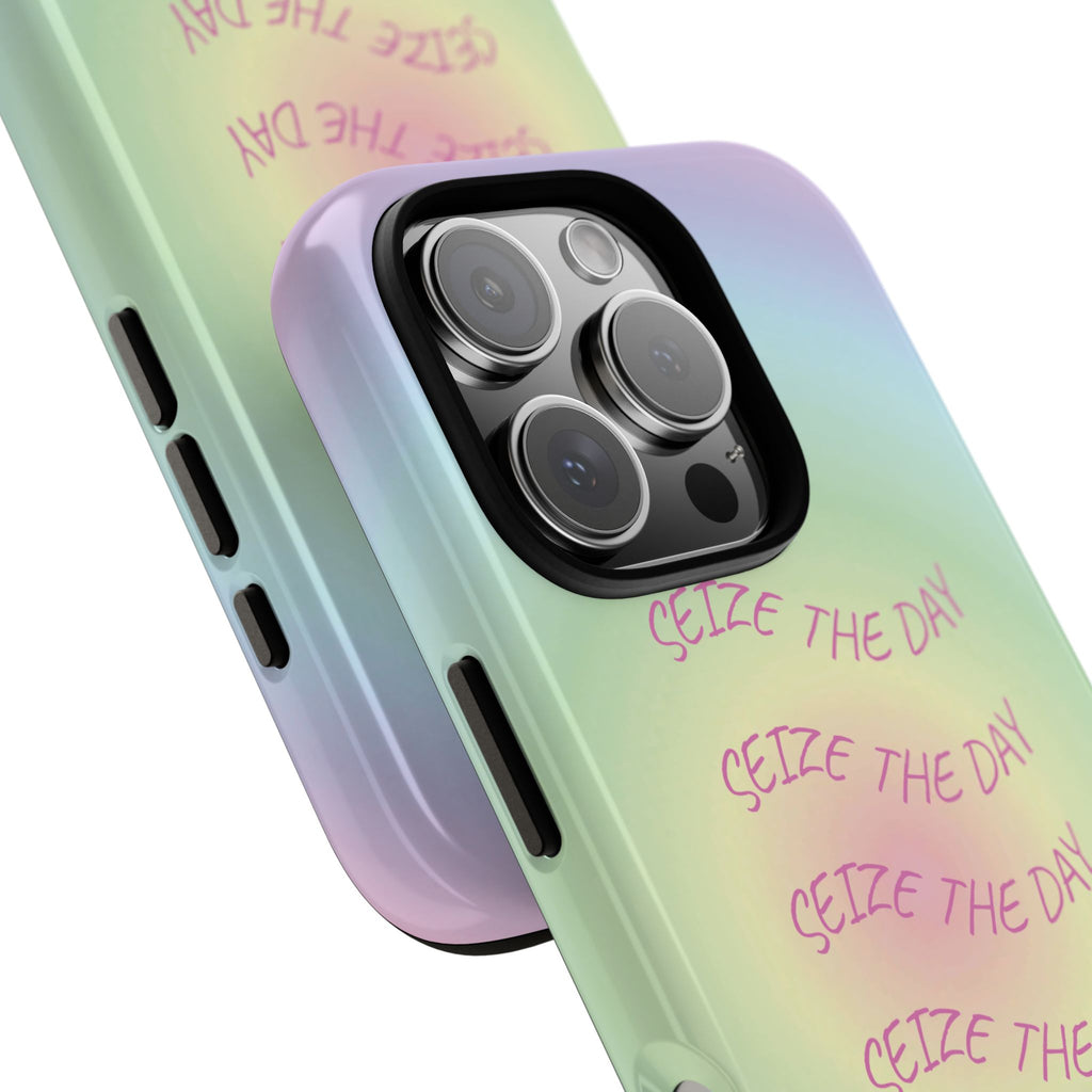 Bermuda Halo Seize The Day Pastel Gradient Tough Phone Case