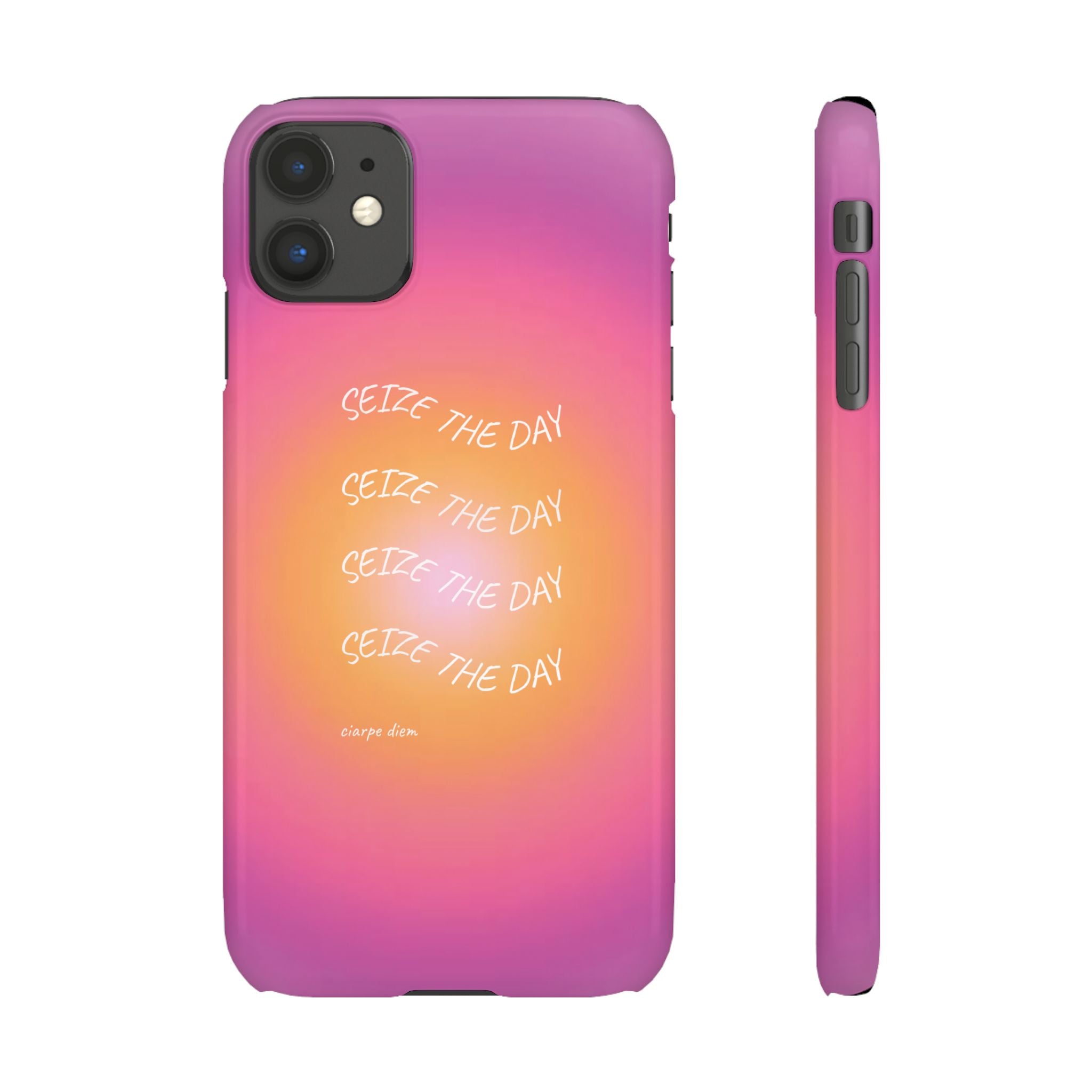 Carpe Diem Sunburst Gradient Snap Phone Case