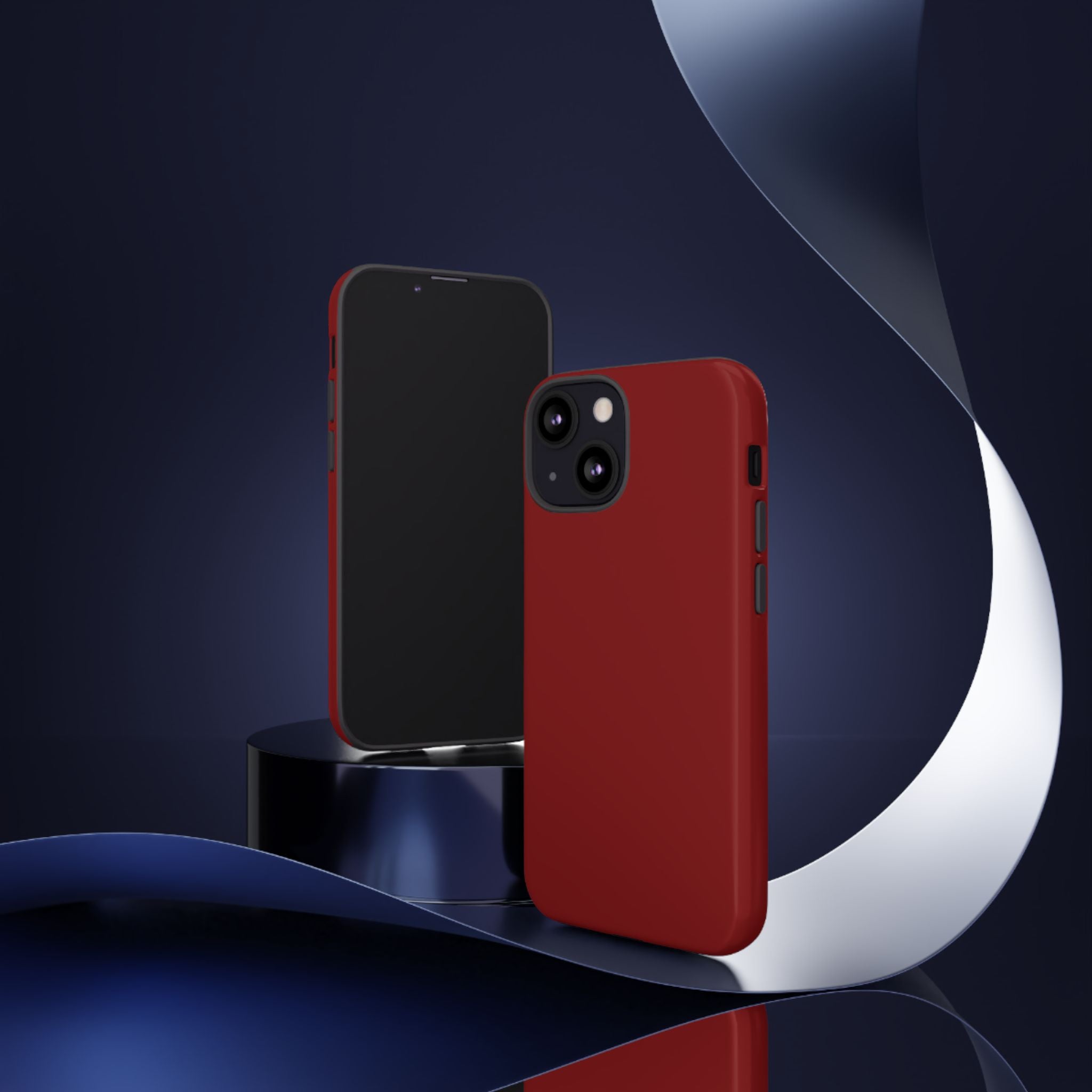 Dark Red Protective Phone Case
