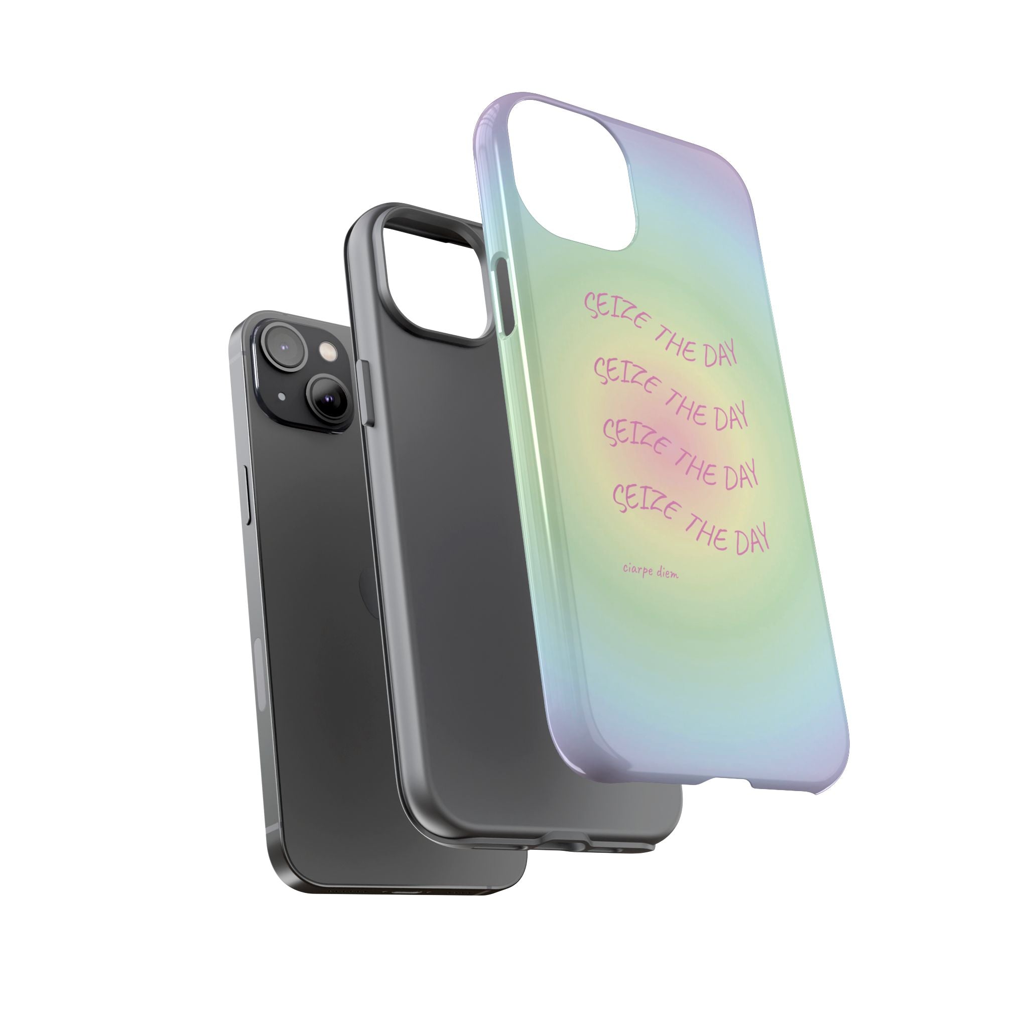 Bermuda Halo Seize The Day Pastel Gradient Tough Phone Case