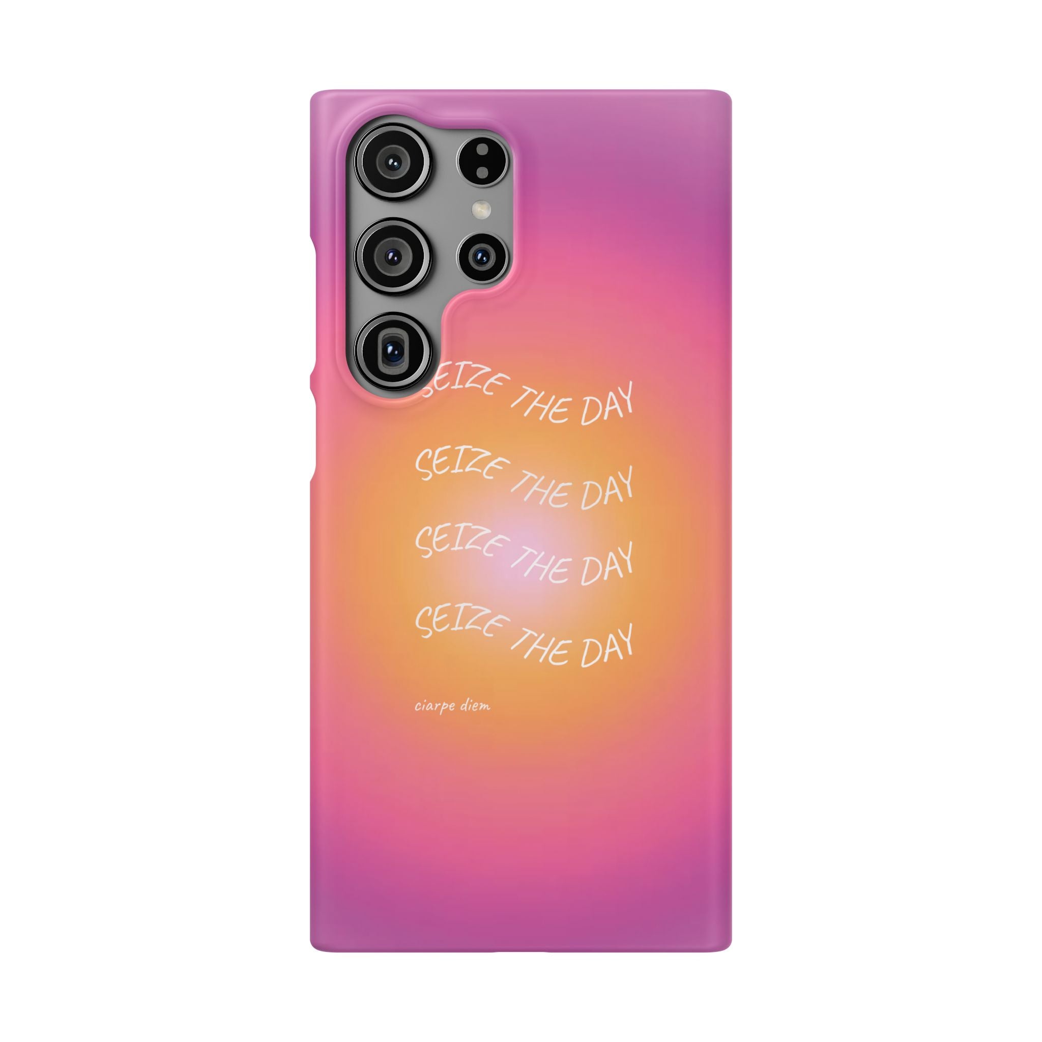 Carpe Diem Sunburst Gradient Snap Phone Case