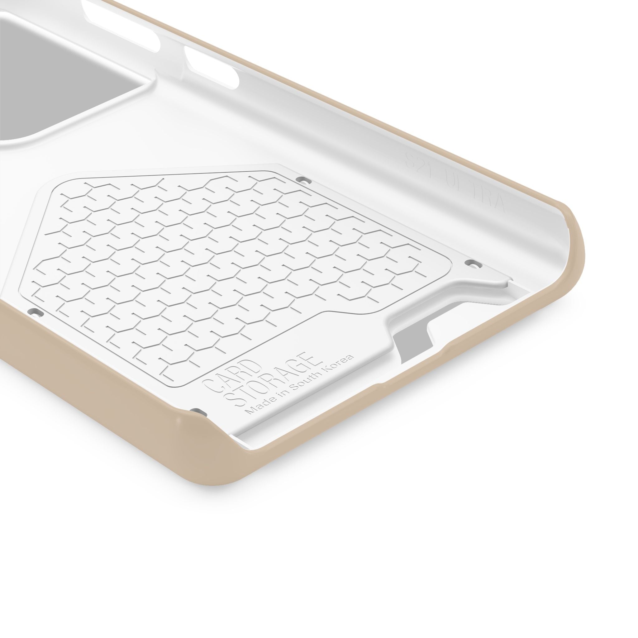 Beige Card-Holder Phone Case