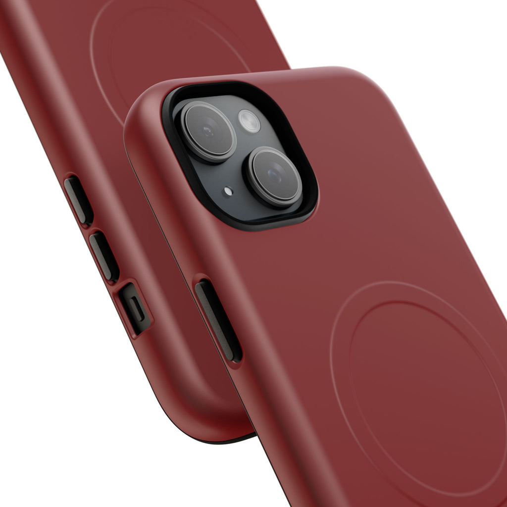 Dark Red MagSafe Protective Phone Case
