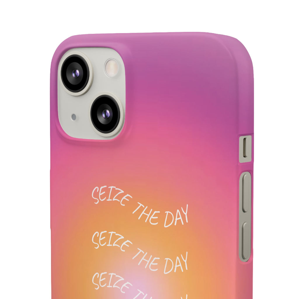 Carpe Diem Sunburst Gradient Snap Phone Case