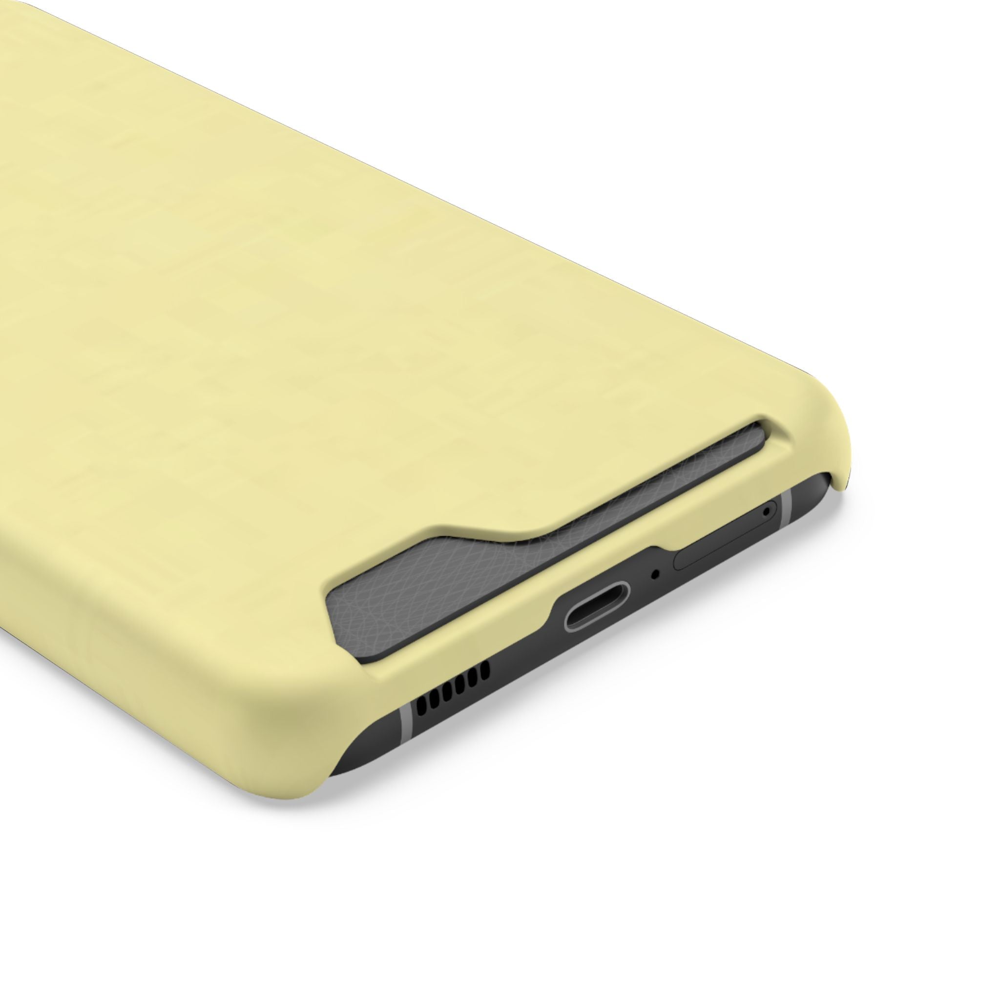 Pale Yellow Card-Holder Phone Case