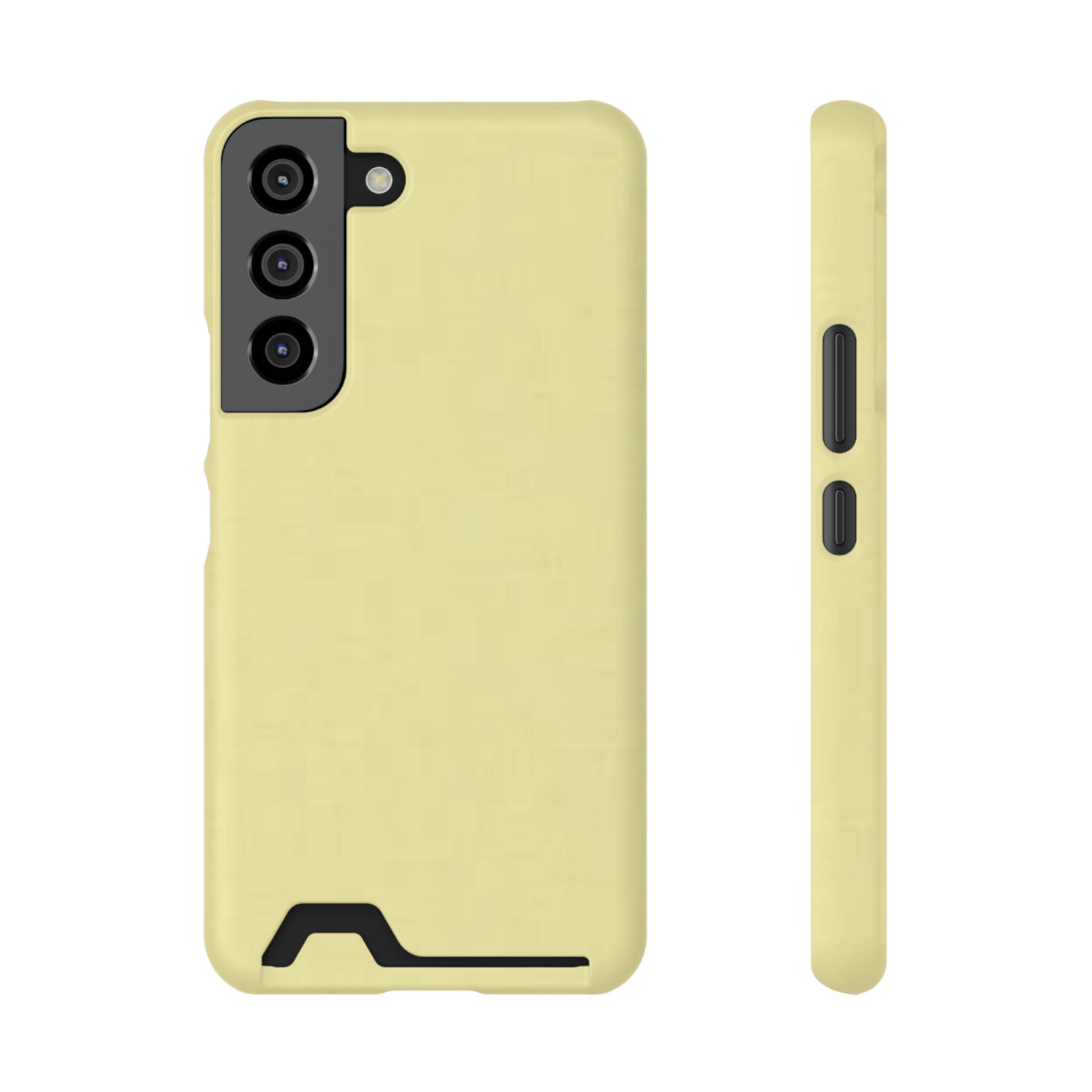 Pale Yellow Card-Holder Phone Case