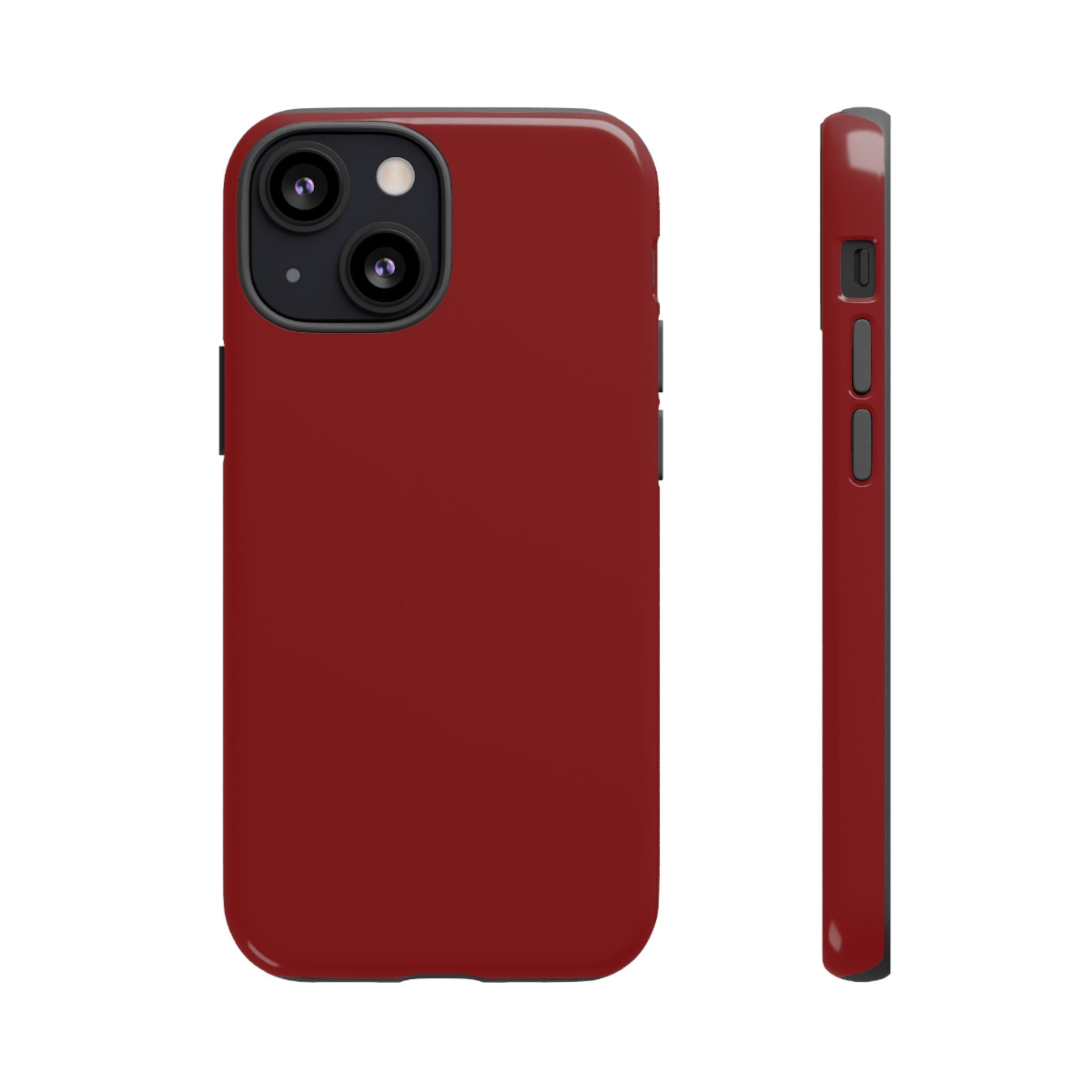 Dark Red Protective Phone Case