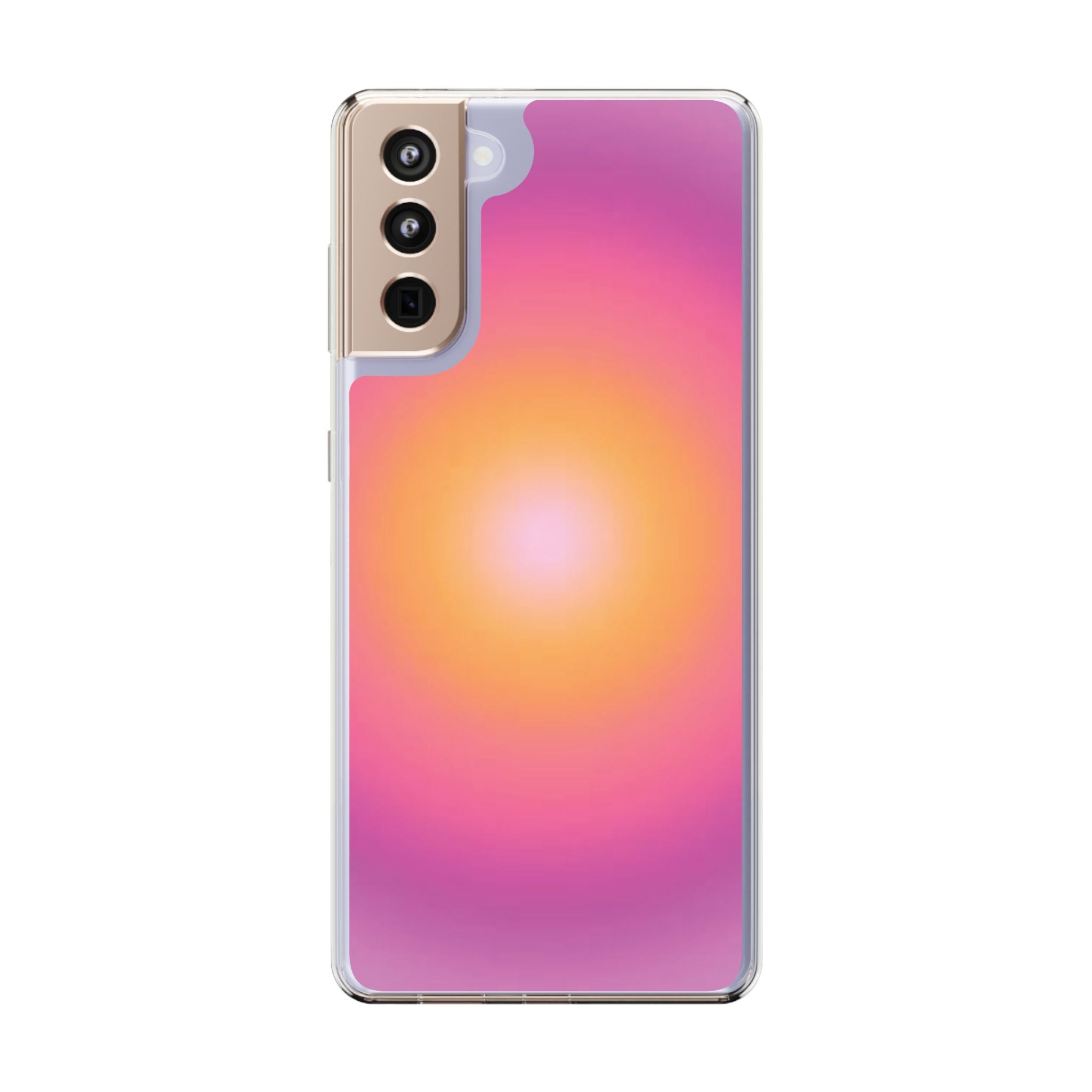 Sunset Gradient Clear Protective Cover