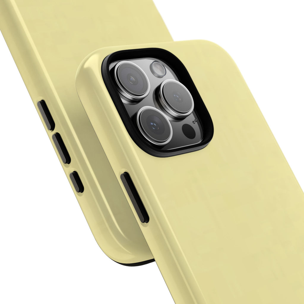 Pale Yellow Protective Phone Case