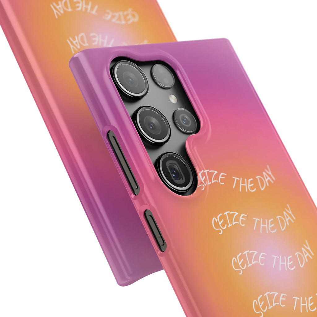 Carpe Diem Sunburst Gradient Snap Phone Case
