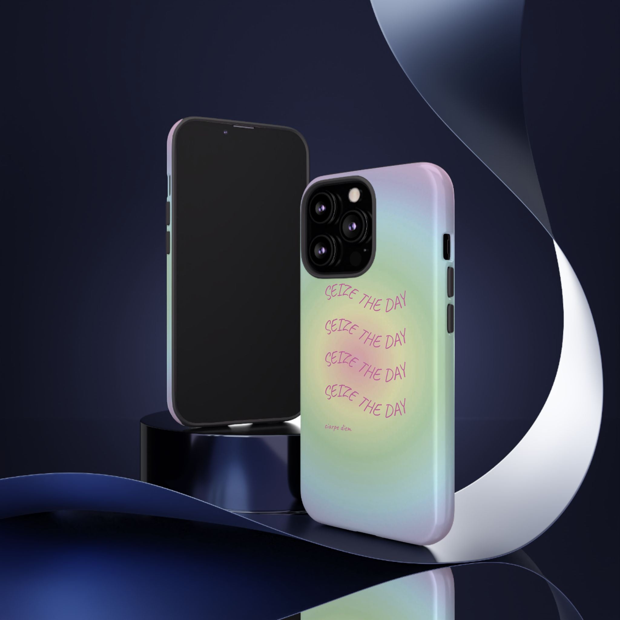 Bermuda Halo Seize The Day Pastel Gradient Tough Phone Case