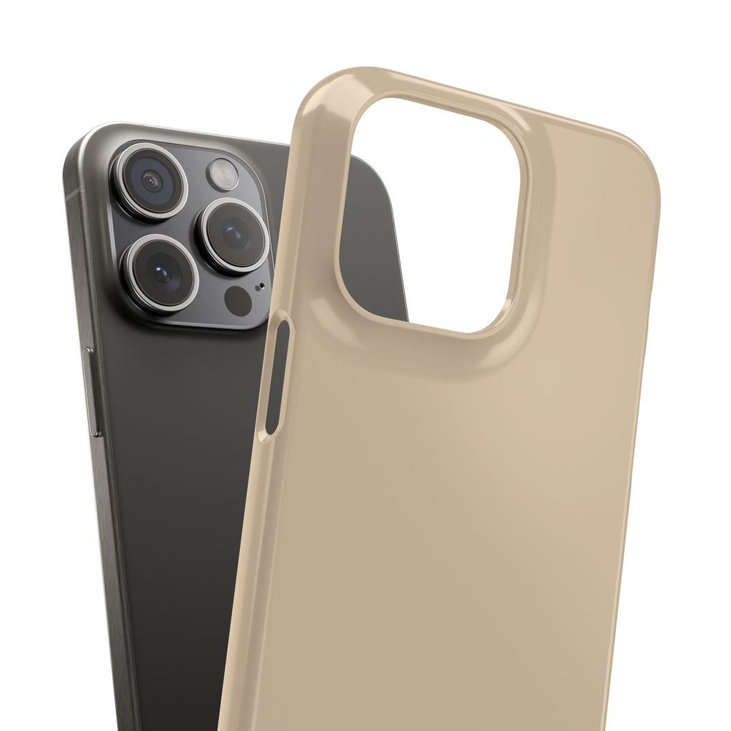 Beige Snap Phone Case