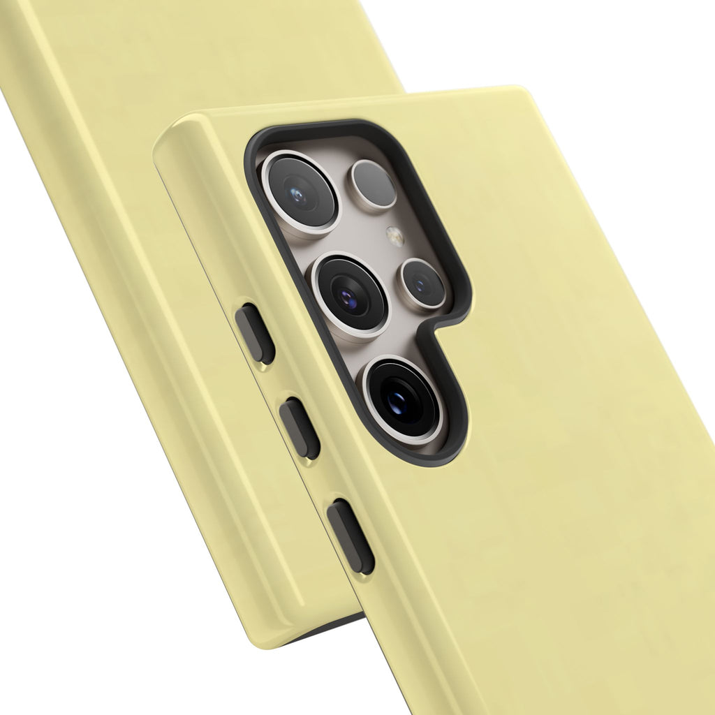Pale Yellow Protective Phone Case