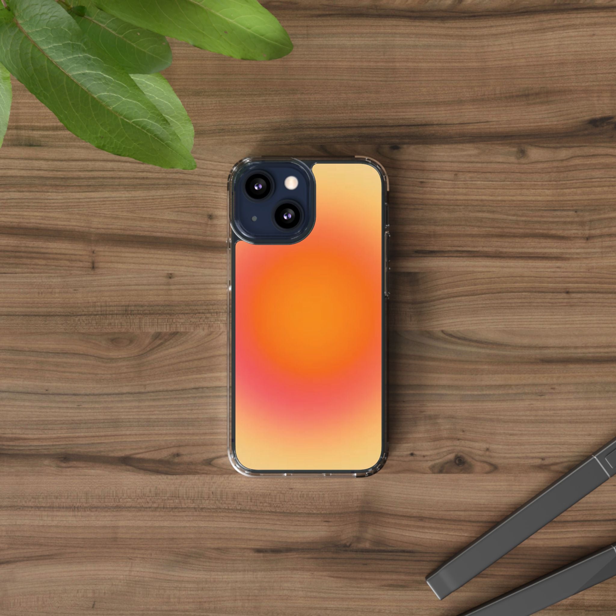 Clear Sunburst Protective Phone Case