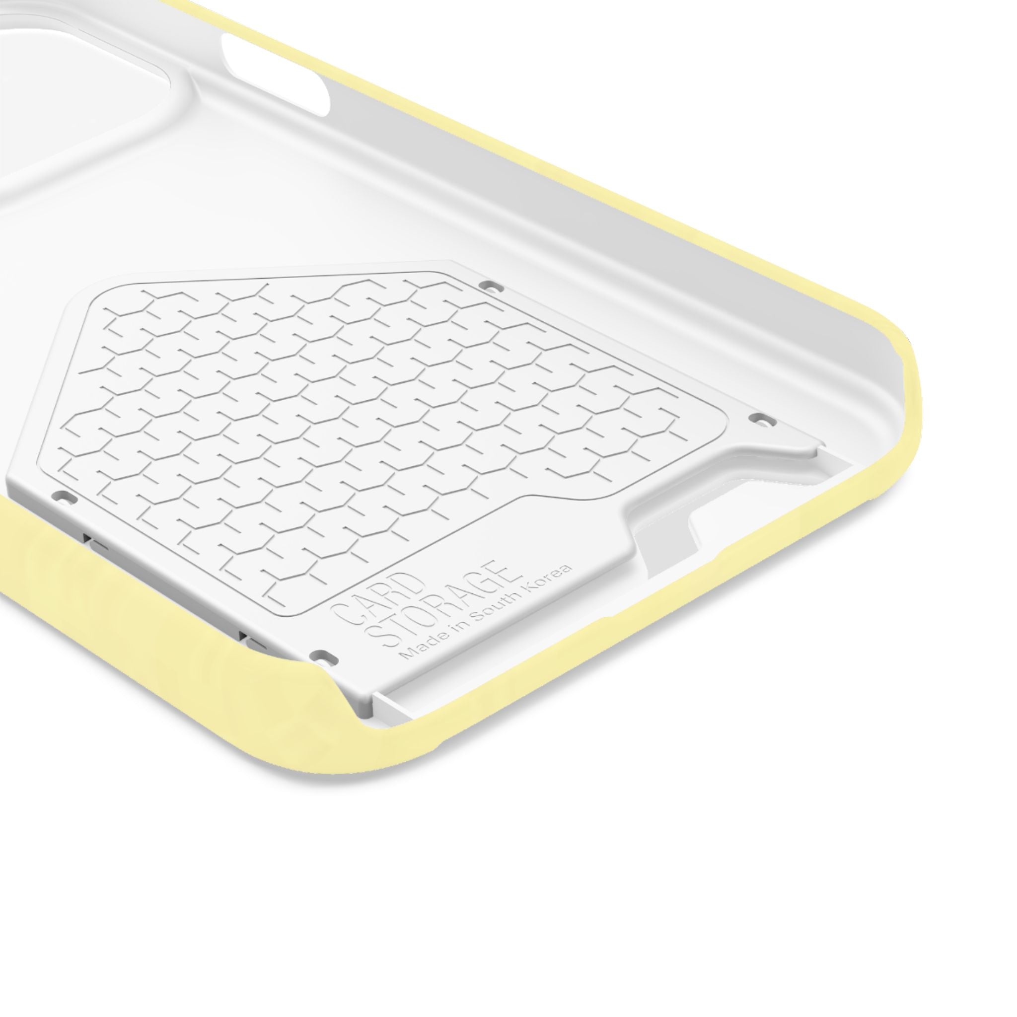 Pale Yellow Card-Holder Phone Case