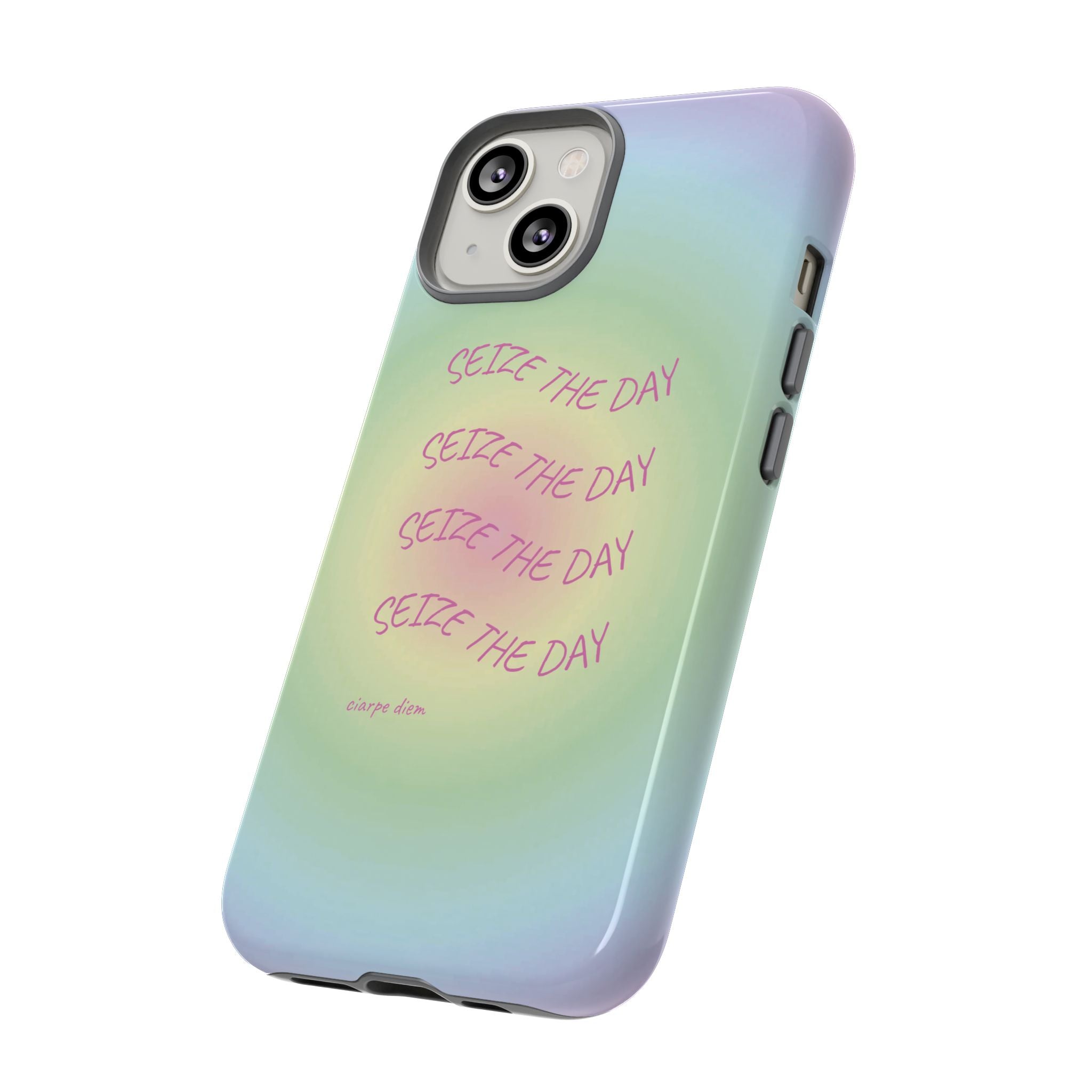 Bermuda Halo Seize The Day Pastel Gradient Tough Phone Case