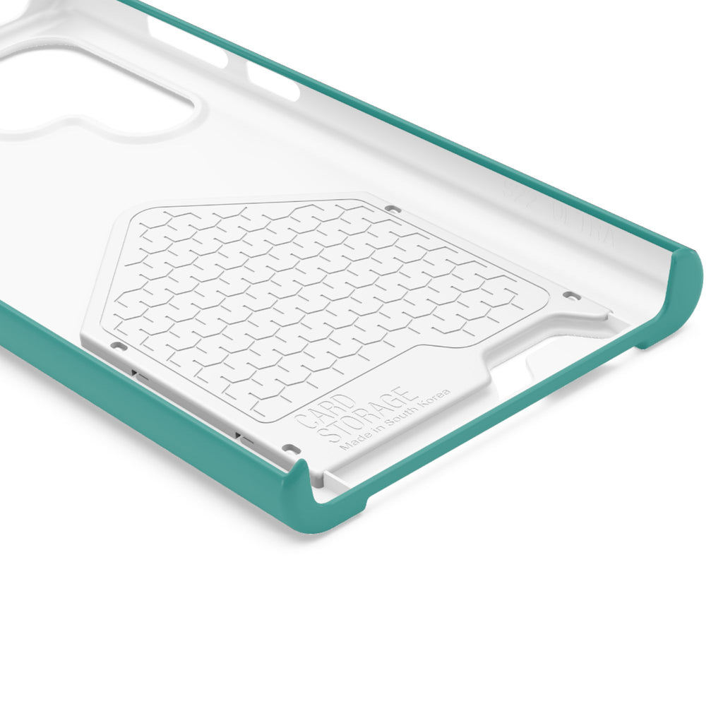 Teal Card-Holder Phone Case