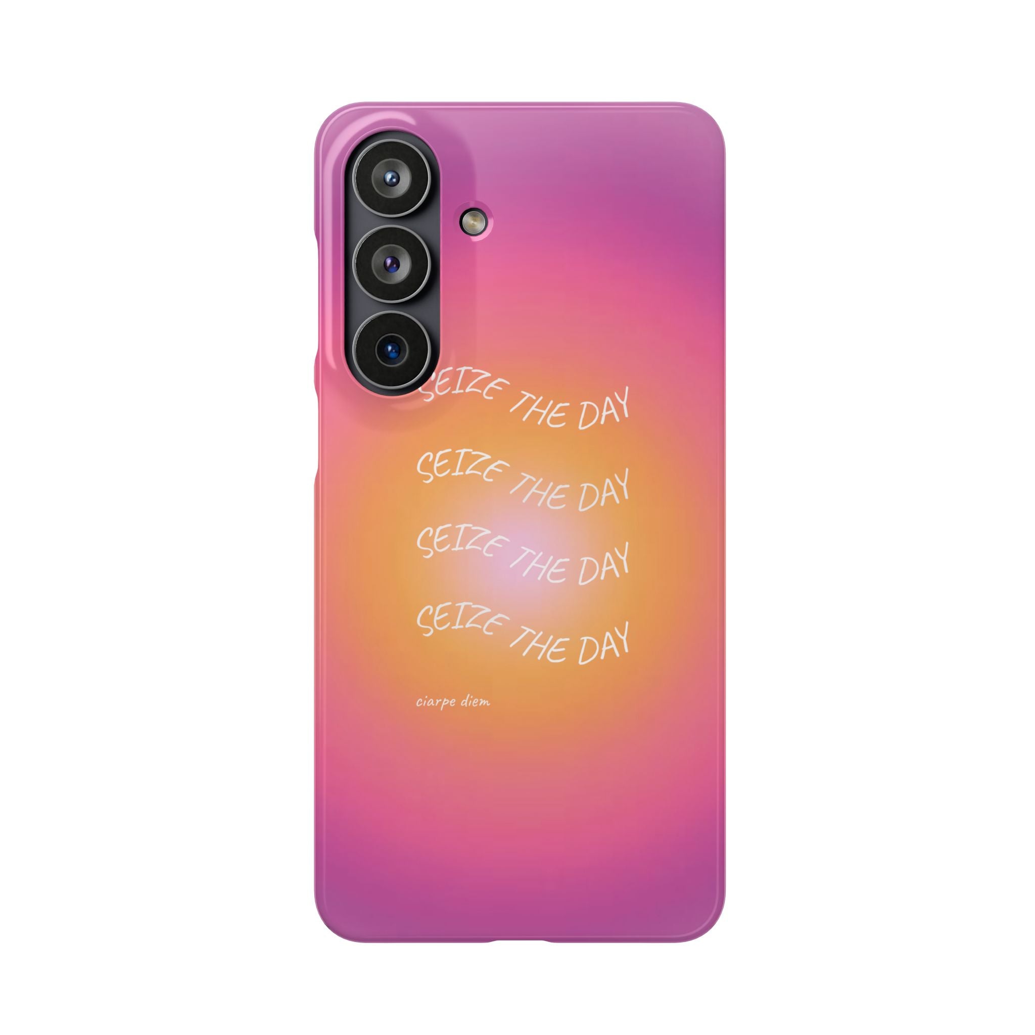 Carpe Diem Sunburst Gradient Snap Phone Case