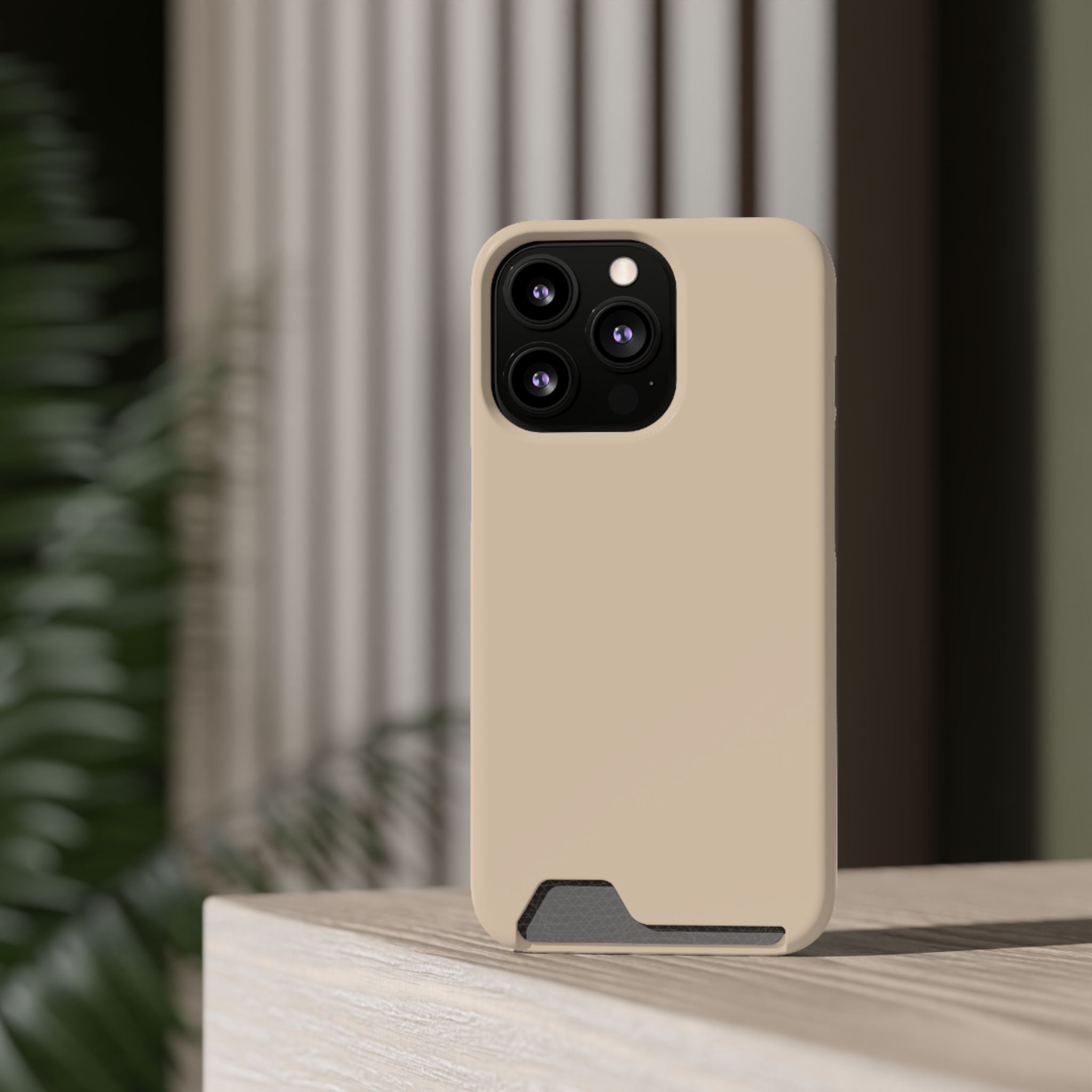 Beige Card-Holder Phone Case