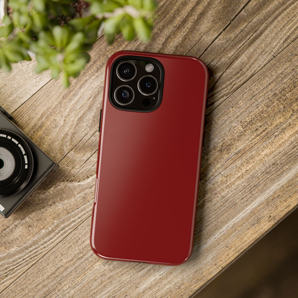 Dark Red Protective Phone Case