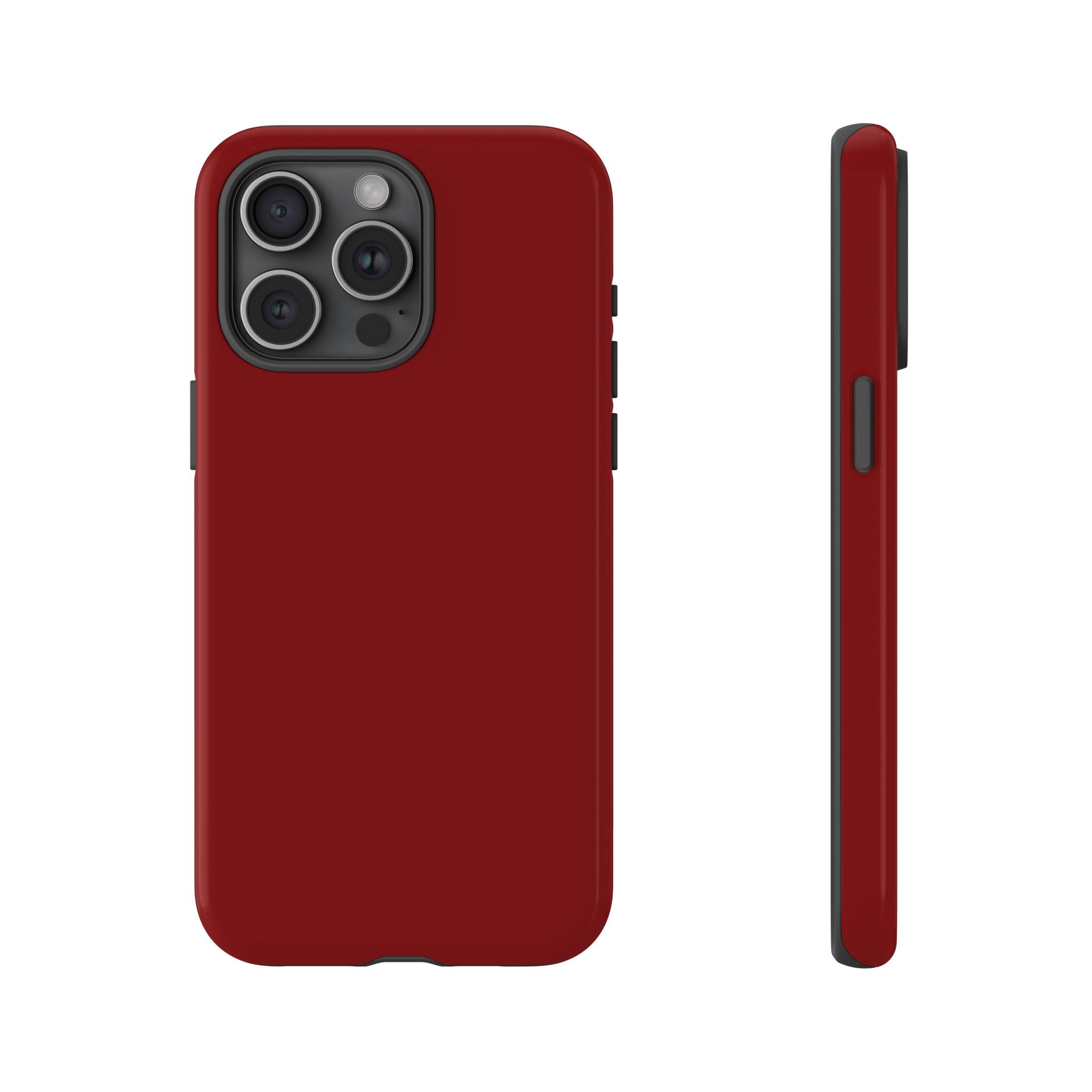 Dark Red Protective Phone Case