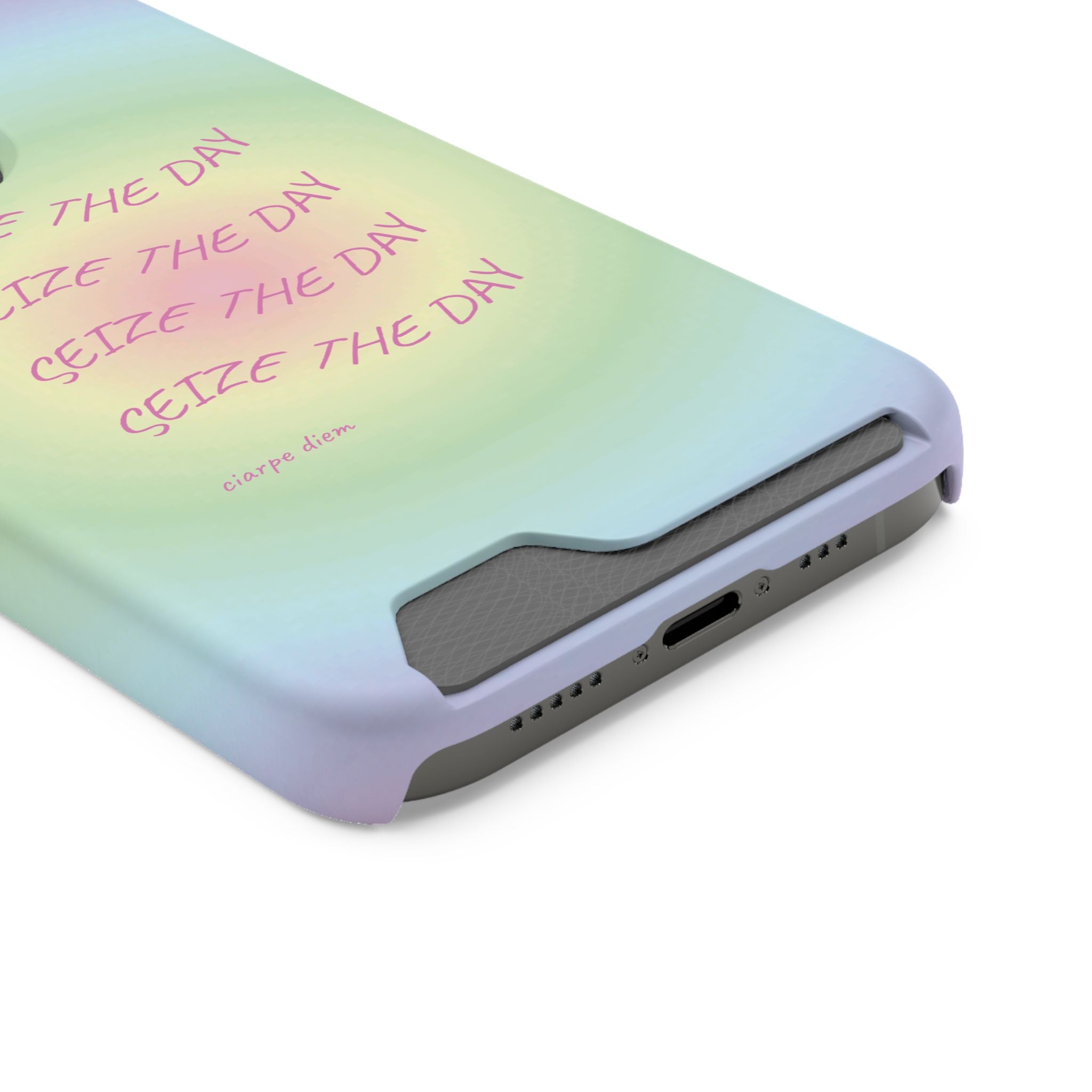 Bermuda Halo 'Seize The Day' Card Holder Phone Case