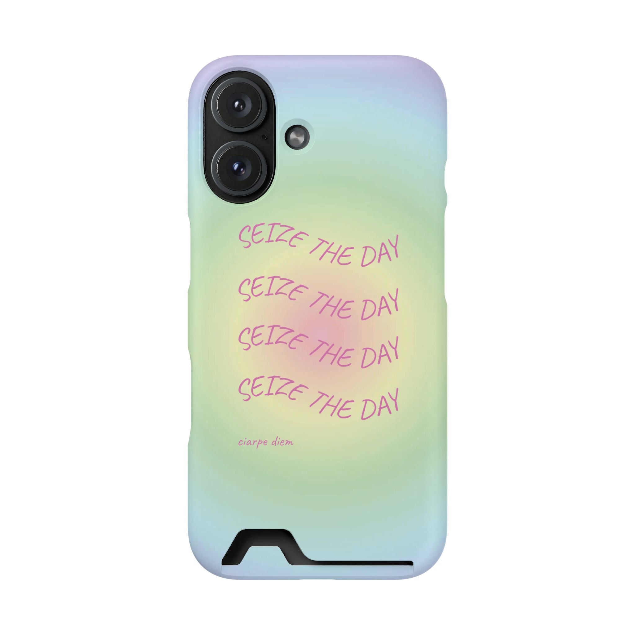 Bermuda Halo 'Seize The Day' Card Holder Phone Case
